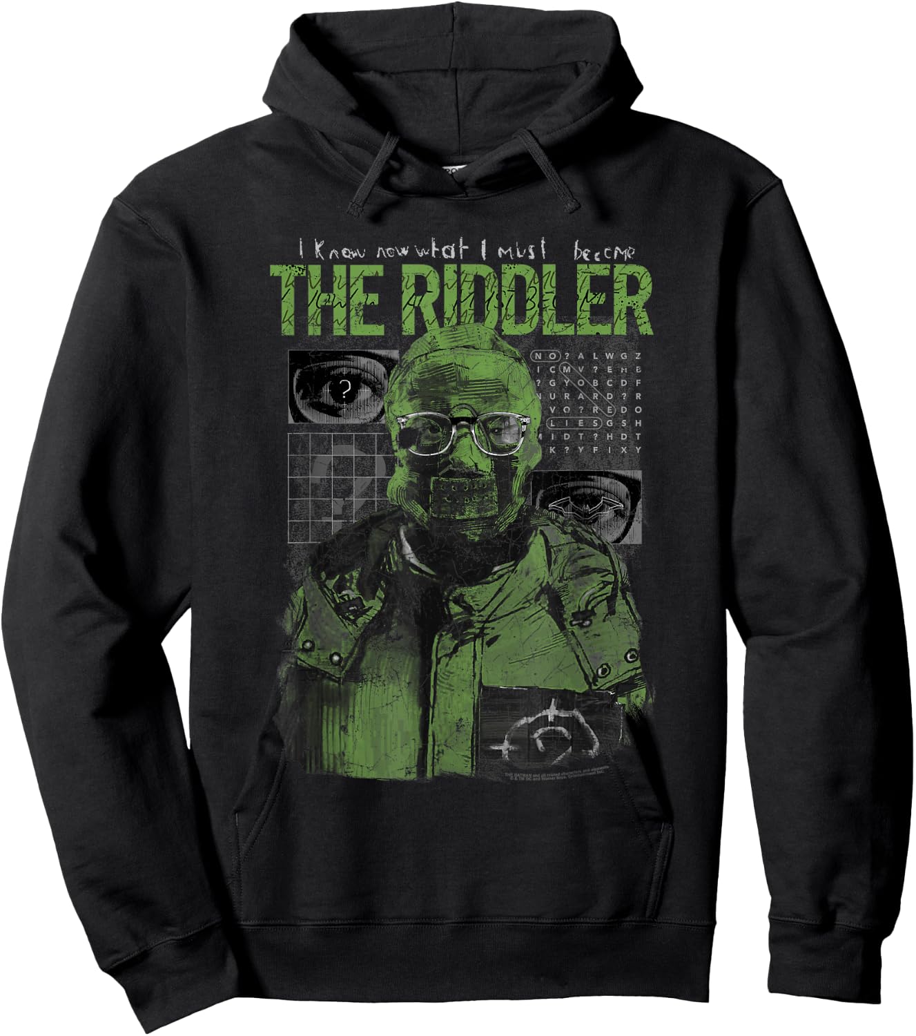 The Batman Riddler Illustration Hoodie - Hoodie | Black
