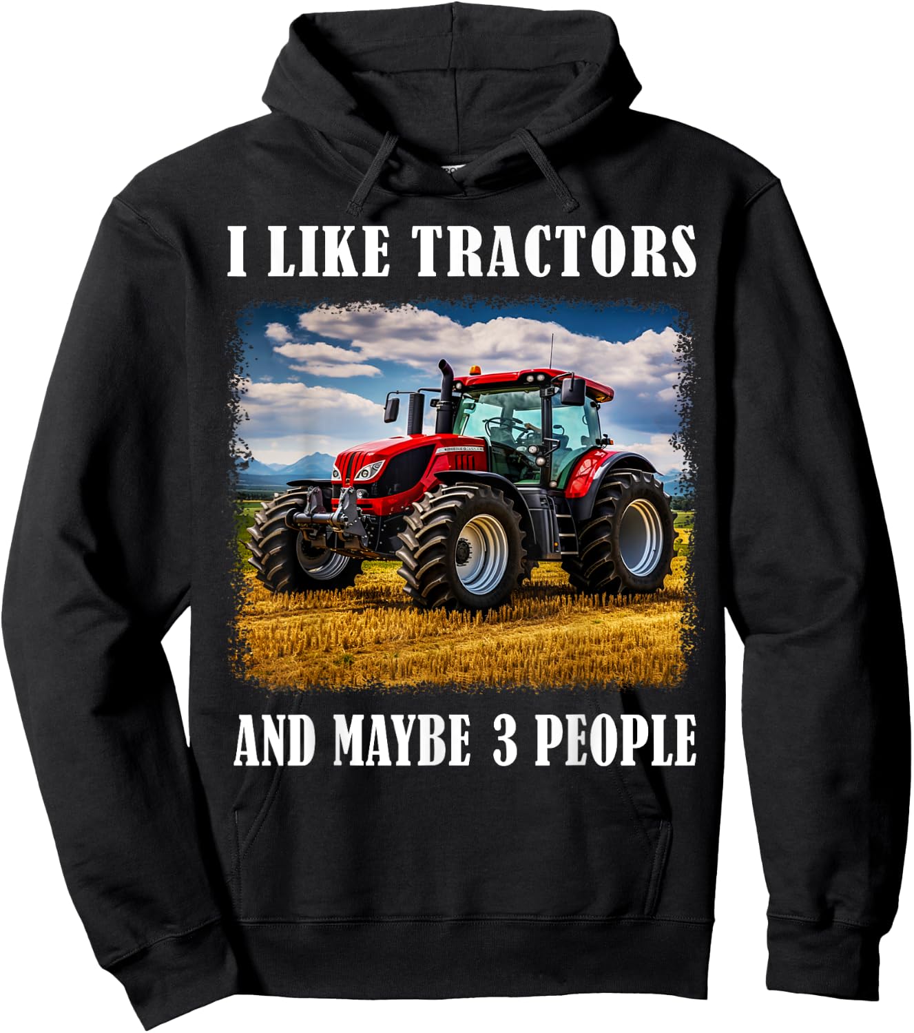 Funny Farm Tractor Saying for Driver Farming & Tractor Lover Hoodie - Hoodie | Black