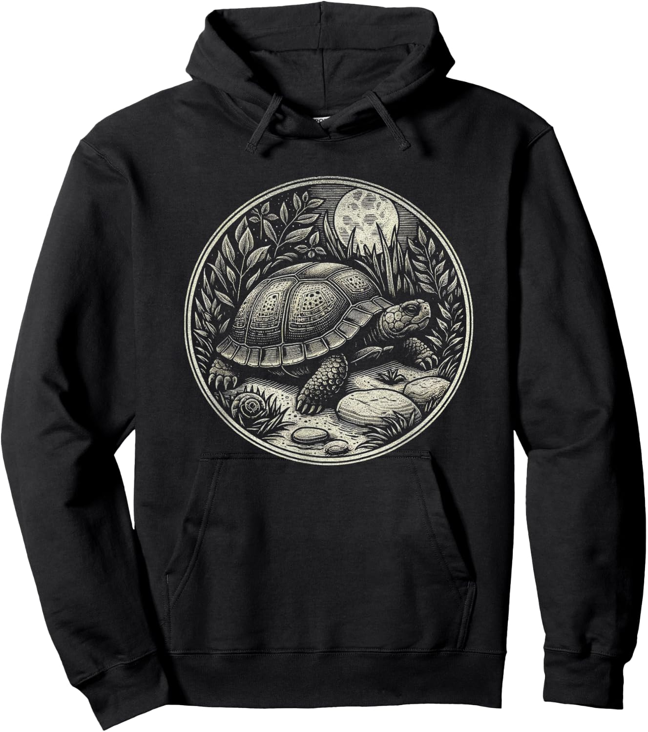 Box Turtle Nature Scene Graphic Art Design And Men Hoodie - Hoodie | Black