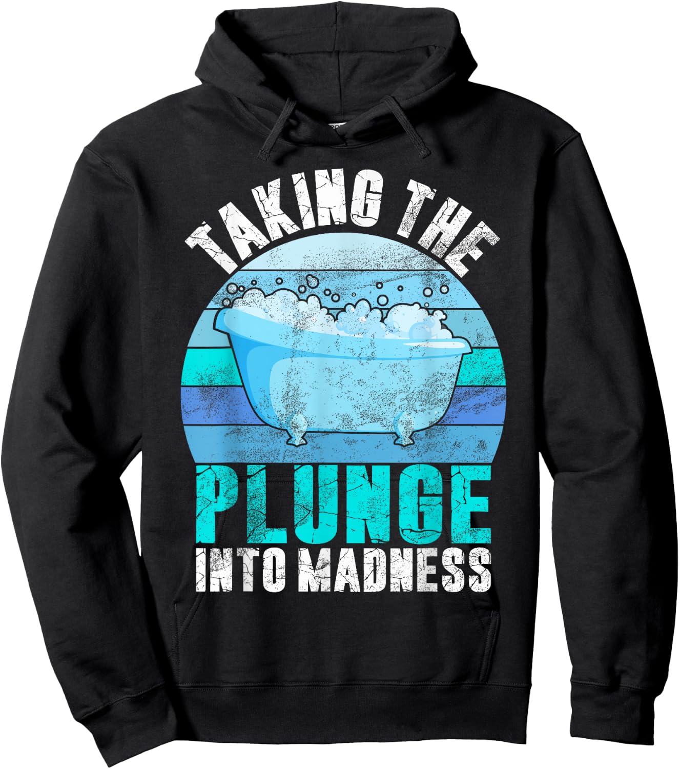 Taking the Plunge into Madness Ice Bath Hoodie - Hoodie | Black