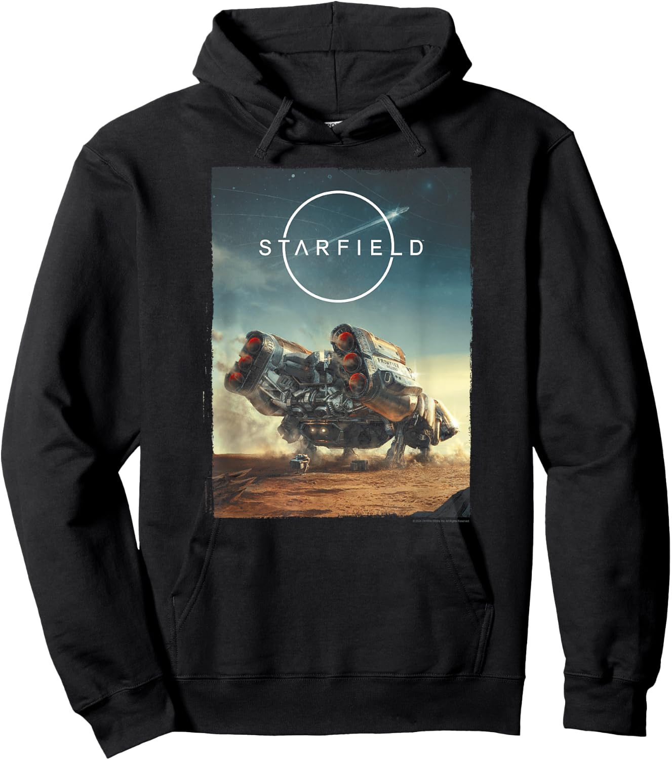 Starfield Spaceship Frontier Video Game Hoodie - Hoodie | Black