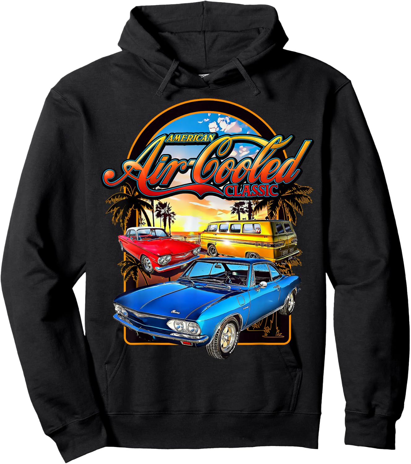Corvair American Air Cooled Classic Late Early FC Hoodie - Hoodie | Black