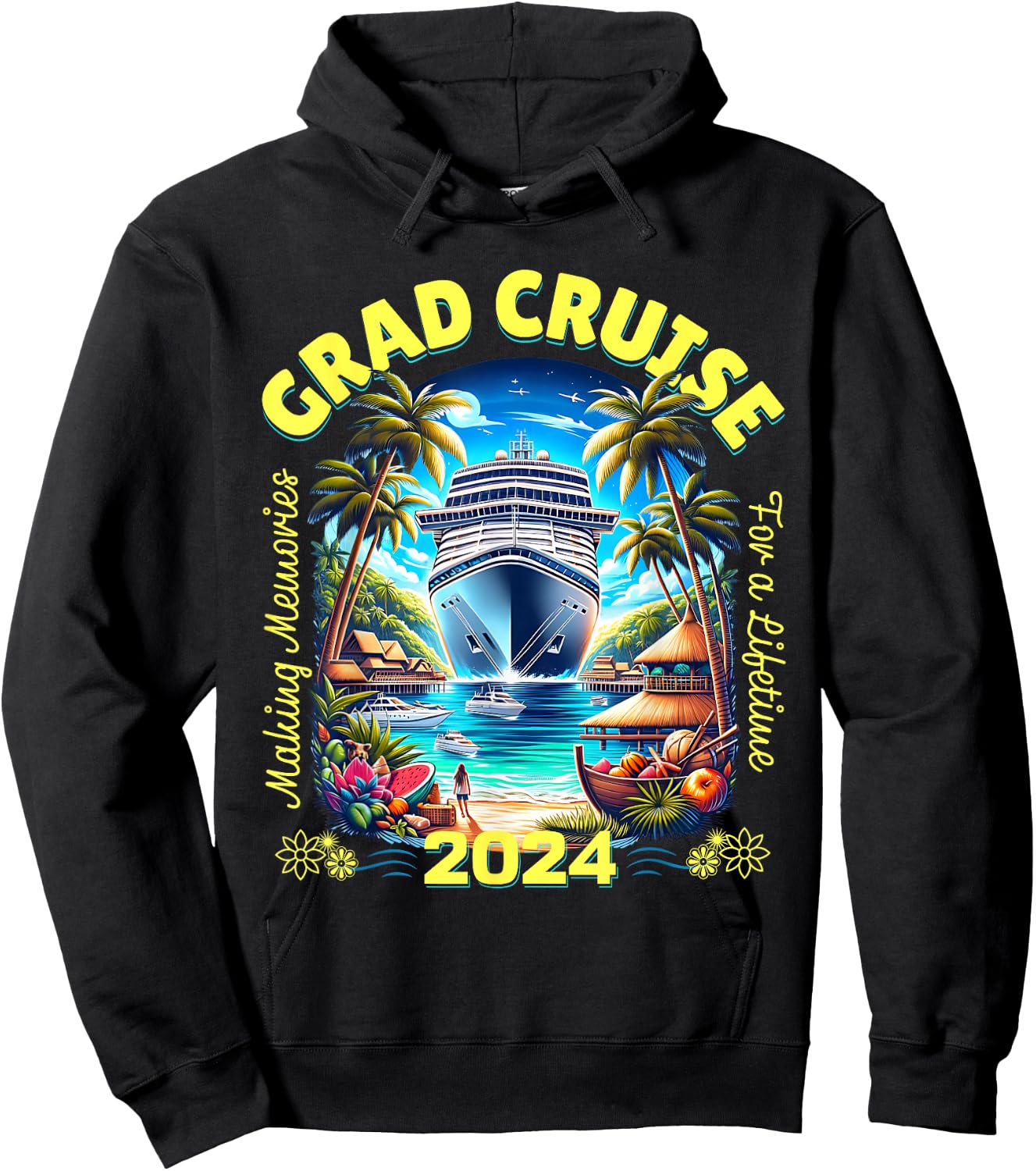 Making Memories For A Lifetime Matching Grad Cruise 2024 Hoodie - Hoodie | Black