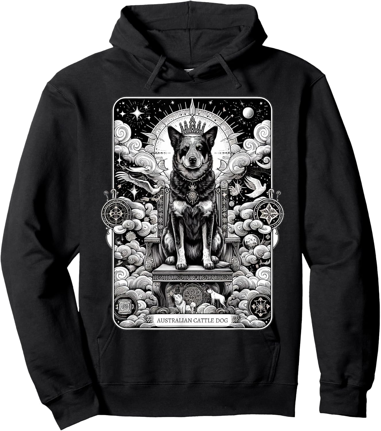Australian Cattle Dog tarot card Hoodie - Hoodie | Black