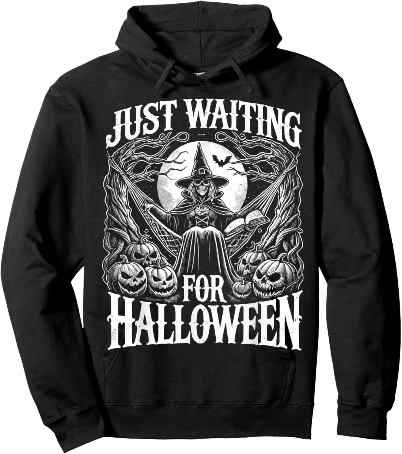 Summerween Halloween Summer Just Waiting For Halloween Hoodie - Hoodie | Black