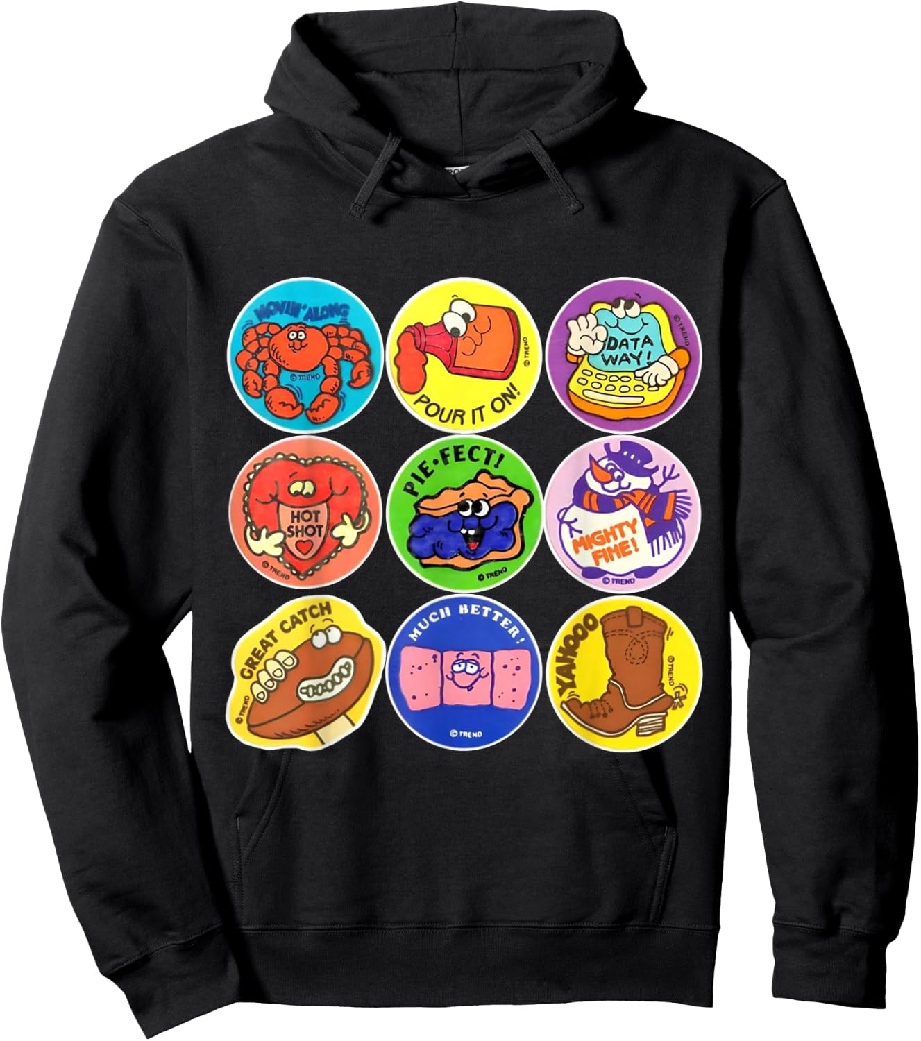 Scratch And Sniff Sticker Ice Cream, Scooper Dooper! Vintage Hoodie - Hoodie | Black