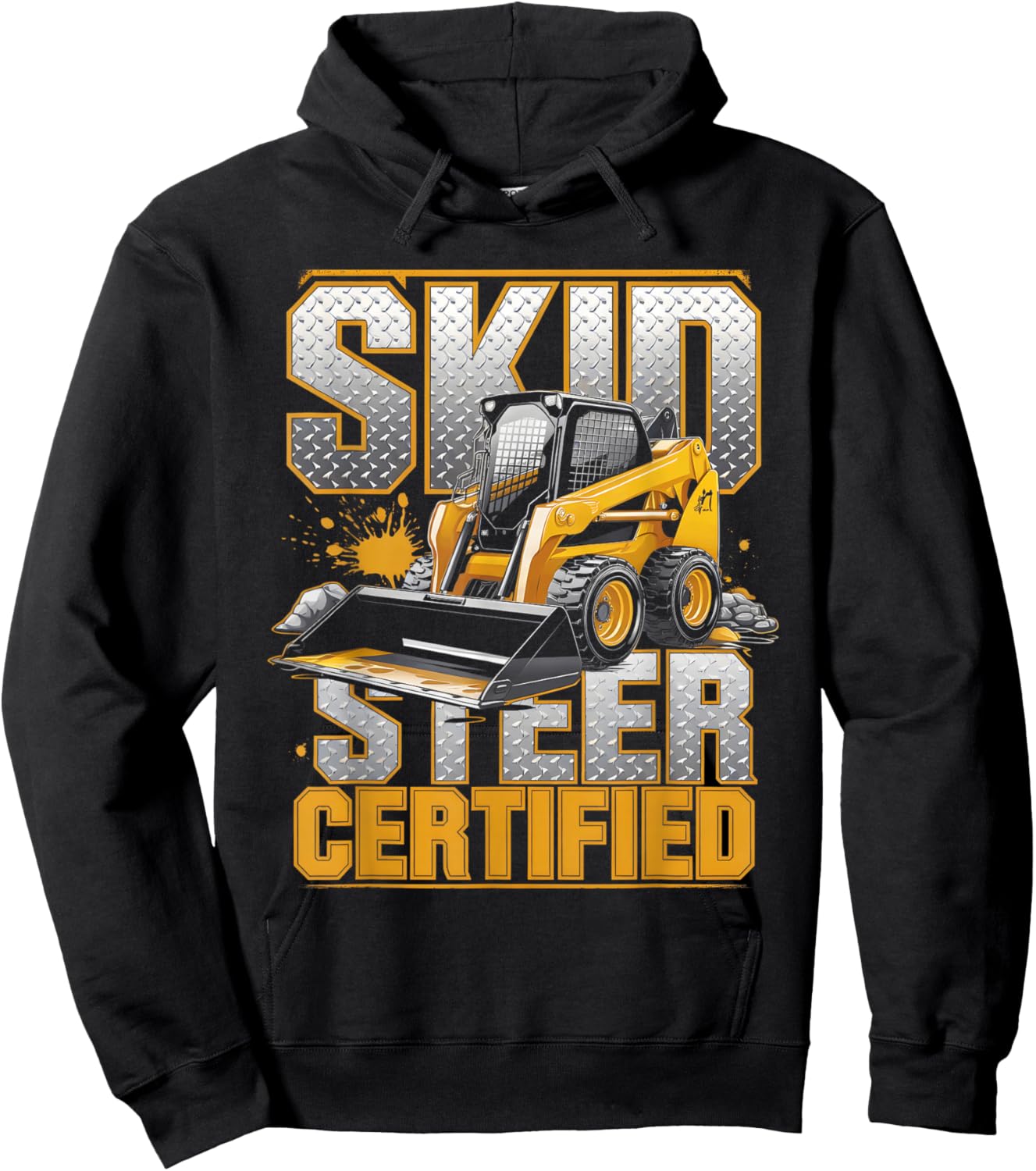 Skid Steer Certified Heavy Equipment Operator Hoodie - Hoodie | Black