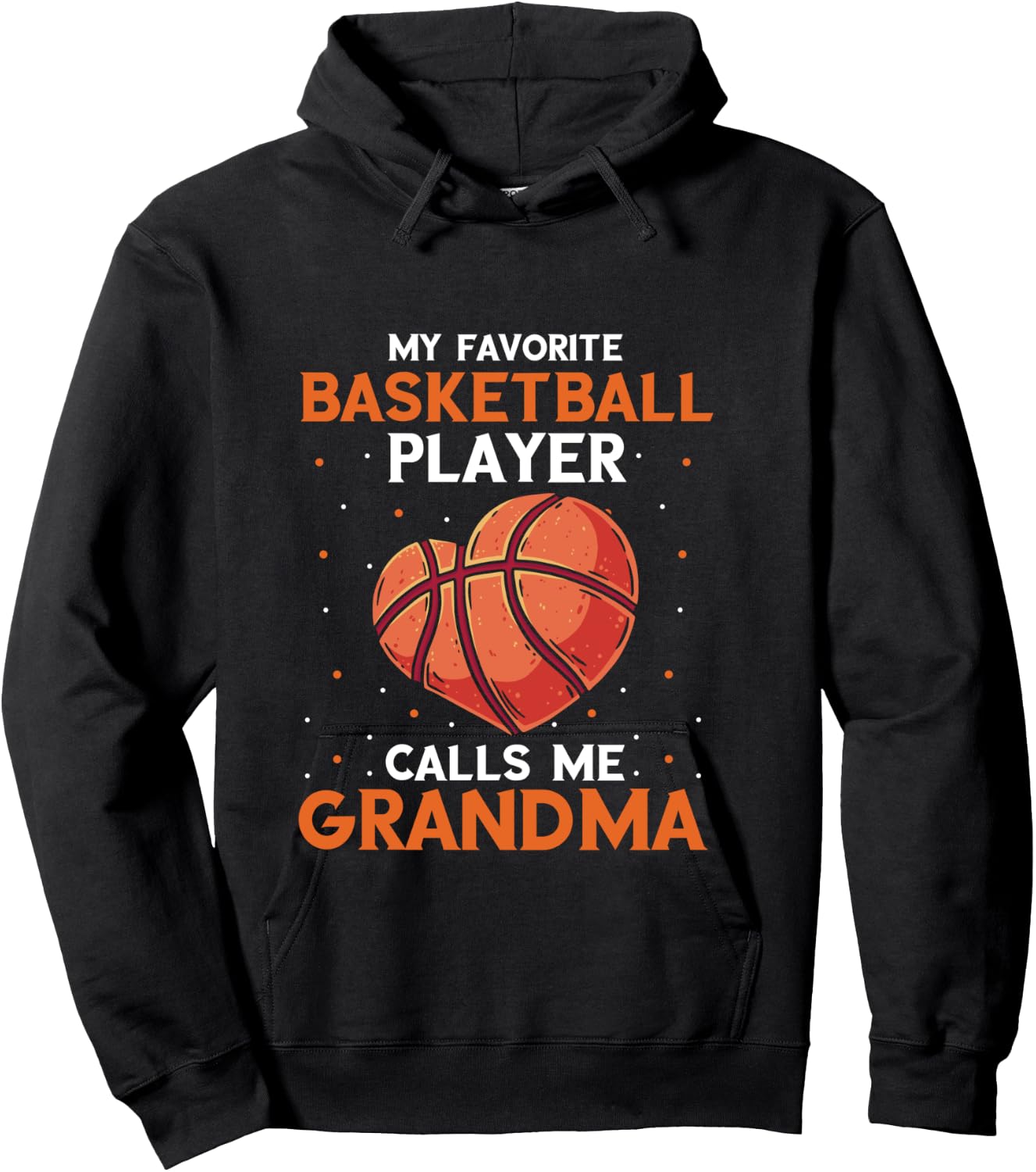 Basketball Player Grandma Bball Basketball Player Basketball Hoodie - Hoodie | Black