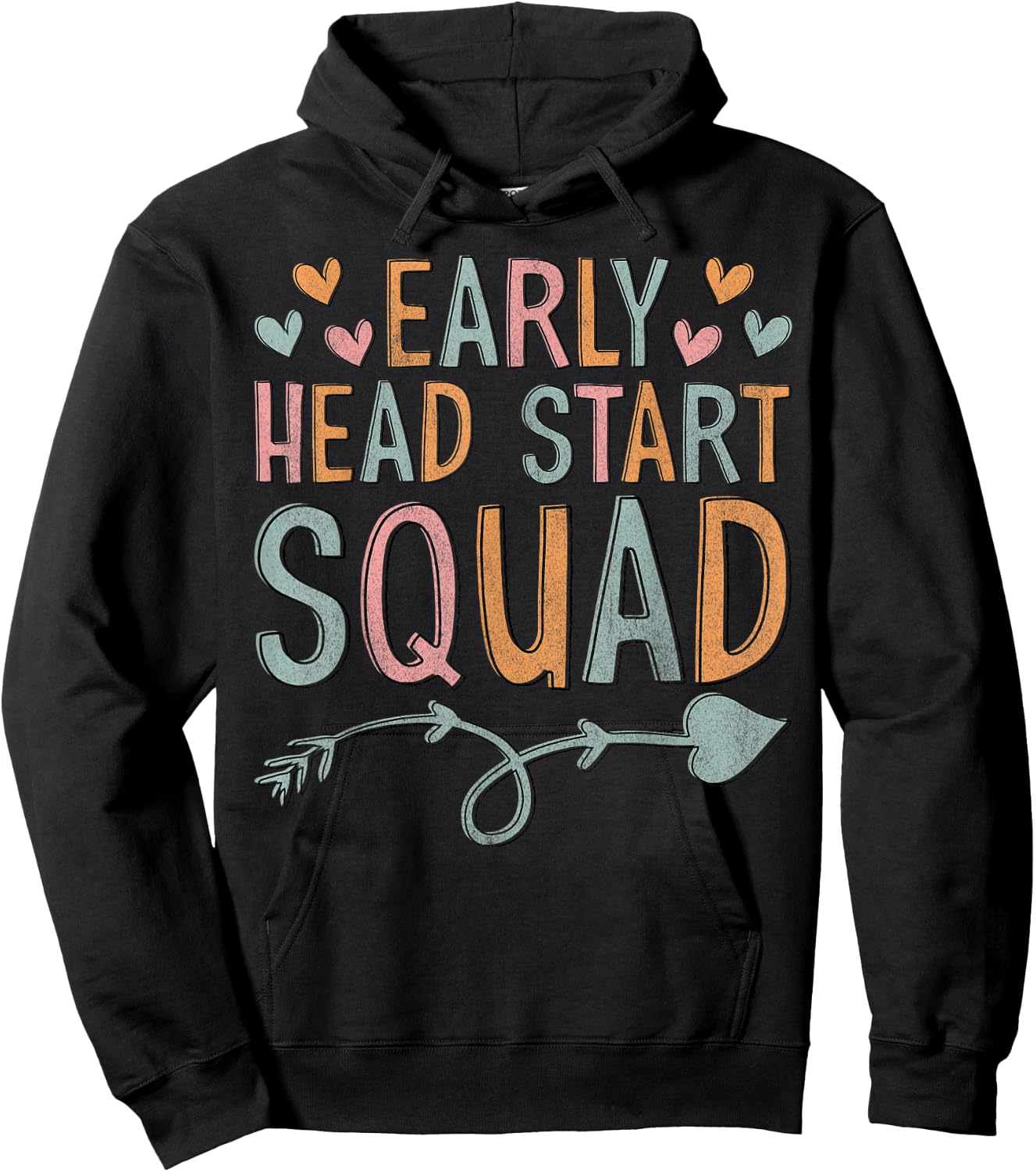 Teacher Early Childhood Education Preschool Head Start Squad Hoodie - Hoodie | Black