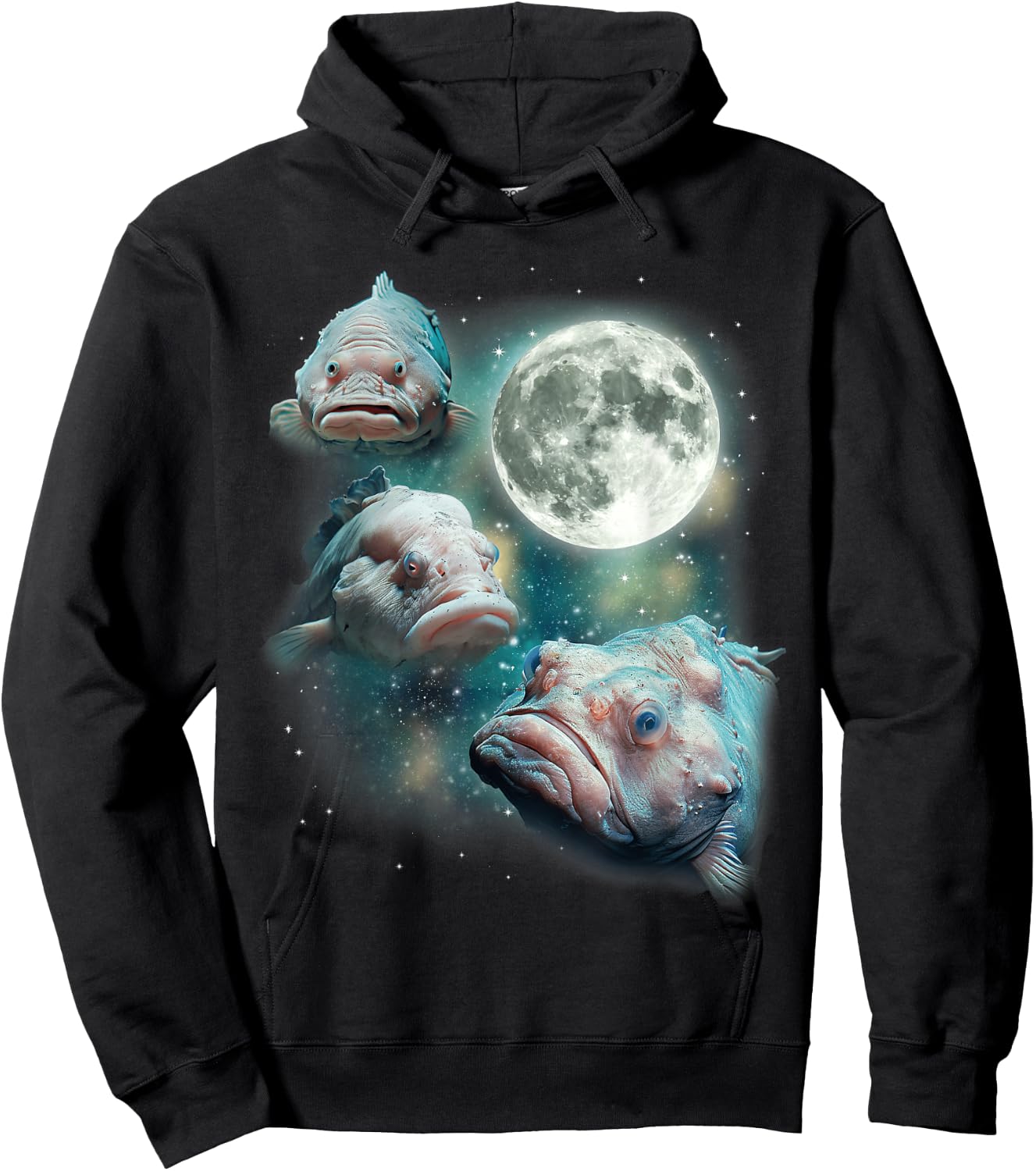 Three Blobfish 3 Undersea Creatures Deep Ocean Life Blobfish Hoodie - Hoodie | Black