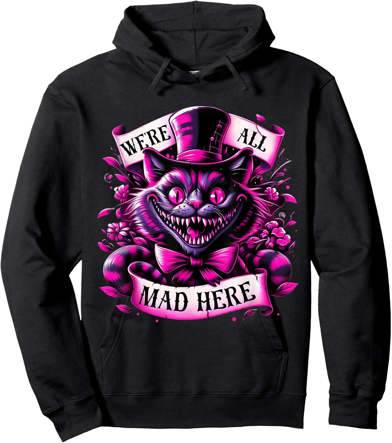 Cheshire Cat Alice in Wonderland Party Hoodie - Hoodie | Black