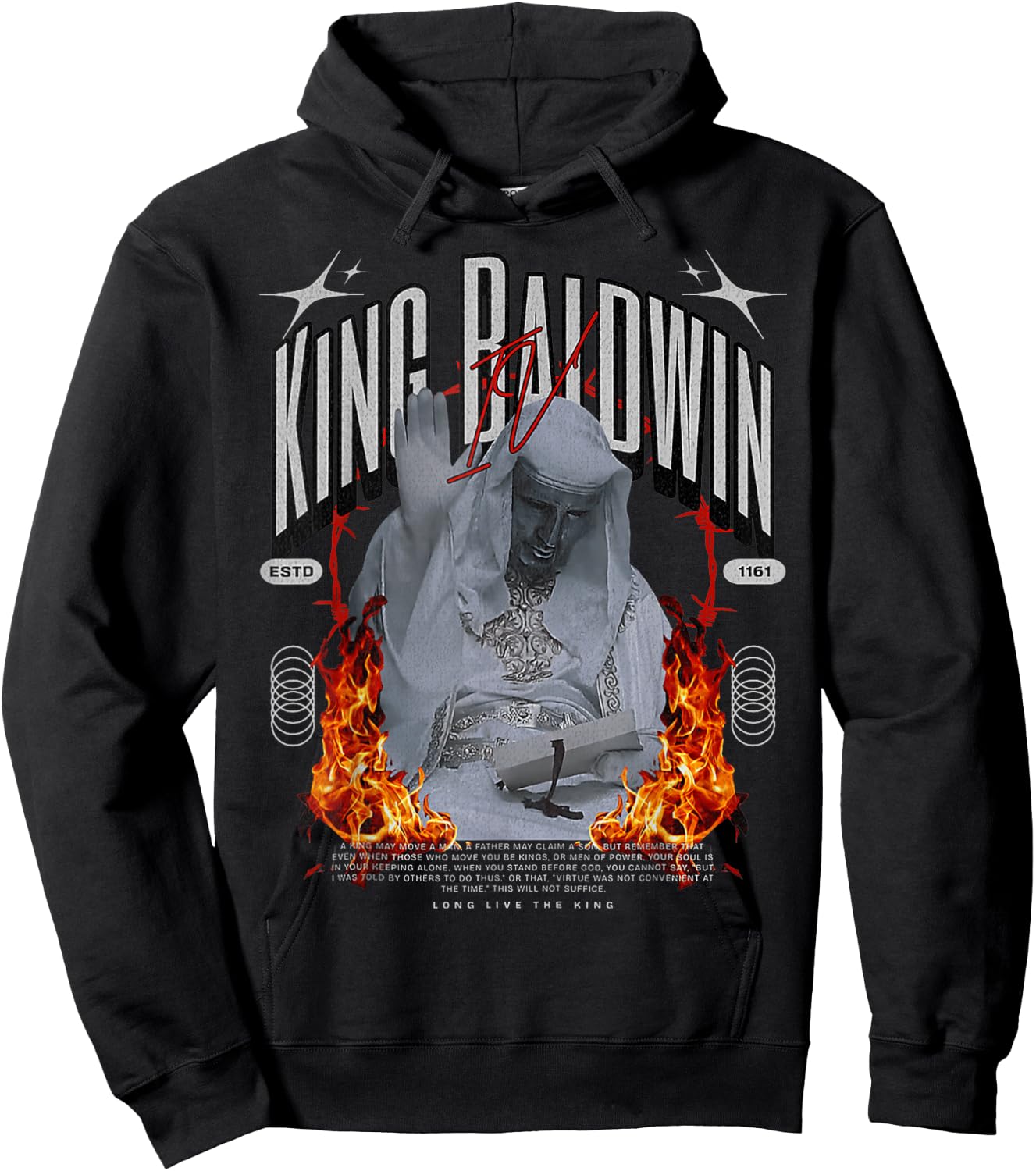 King Baldwin IV Hoodie - Hoodie | Black