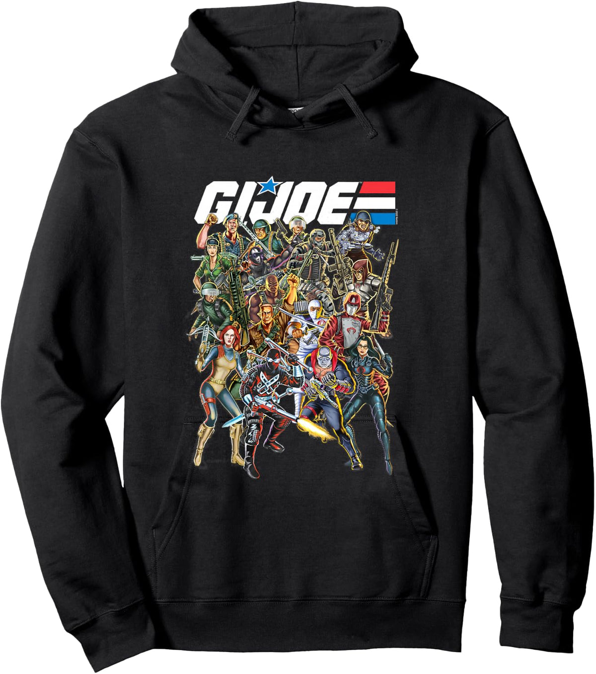 G.I. Joe A Real American Hero Vintage Character Mashup Hoodie - Hoodie | Black
