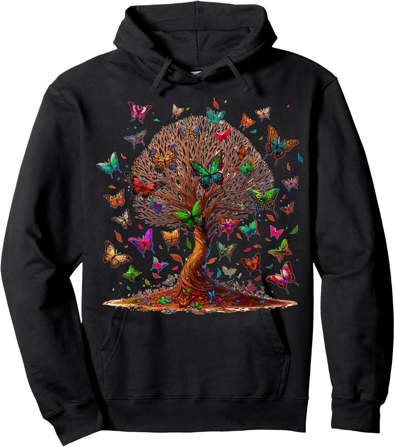 Butterfly Tree Hoodie - Hoodie | Black