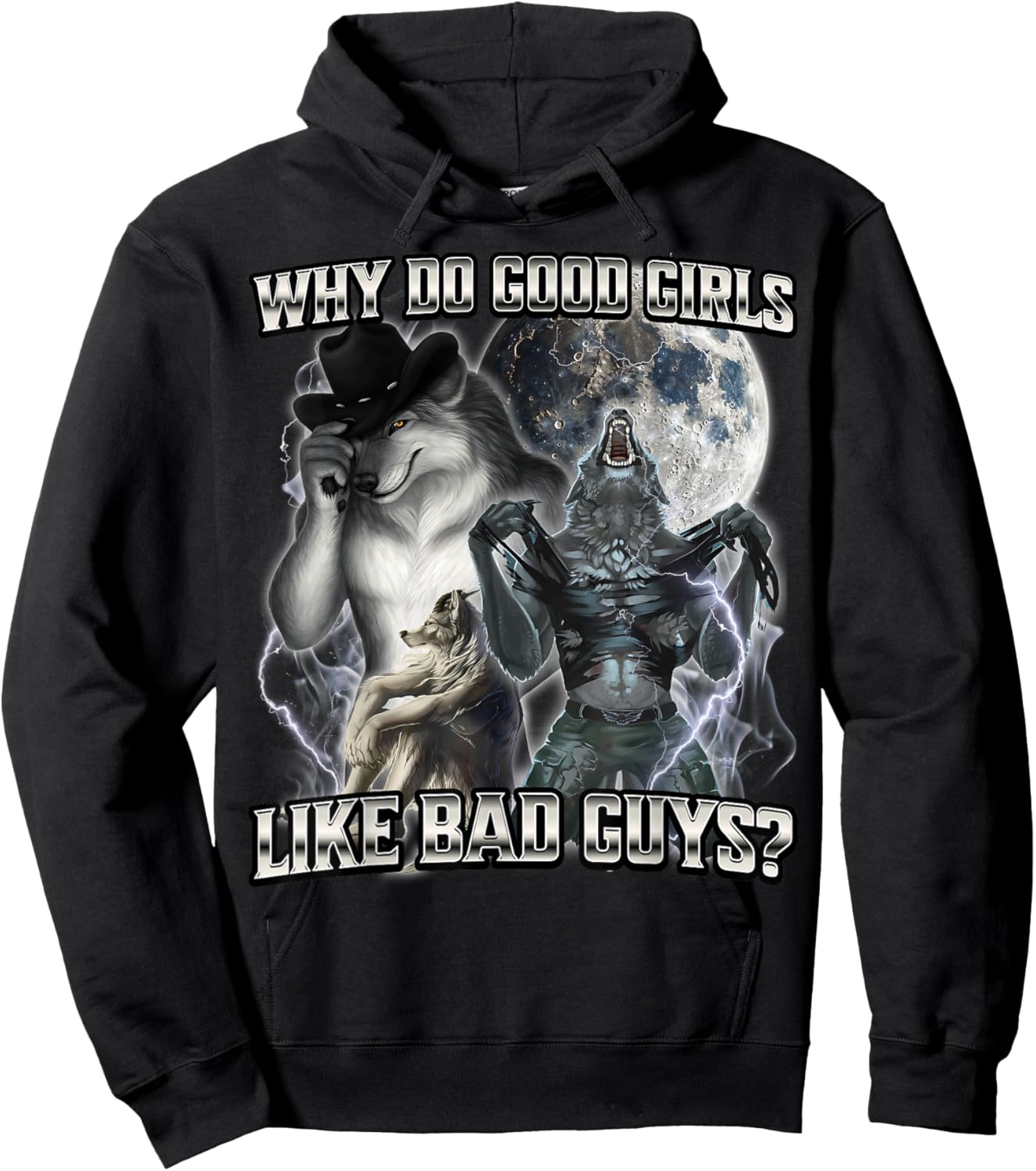 Why Do Good Girls Like Bad Guys Hoodie - Hoodie | Black