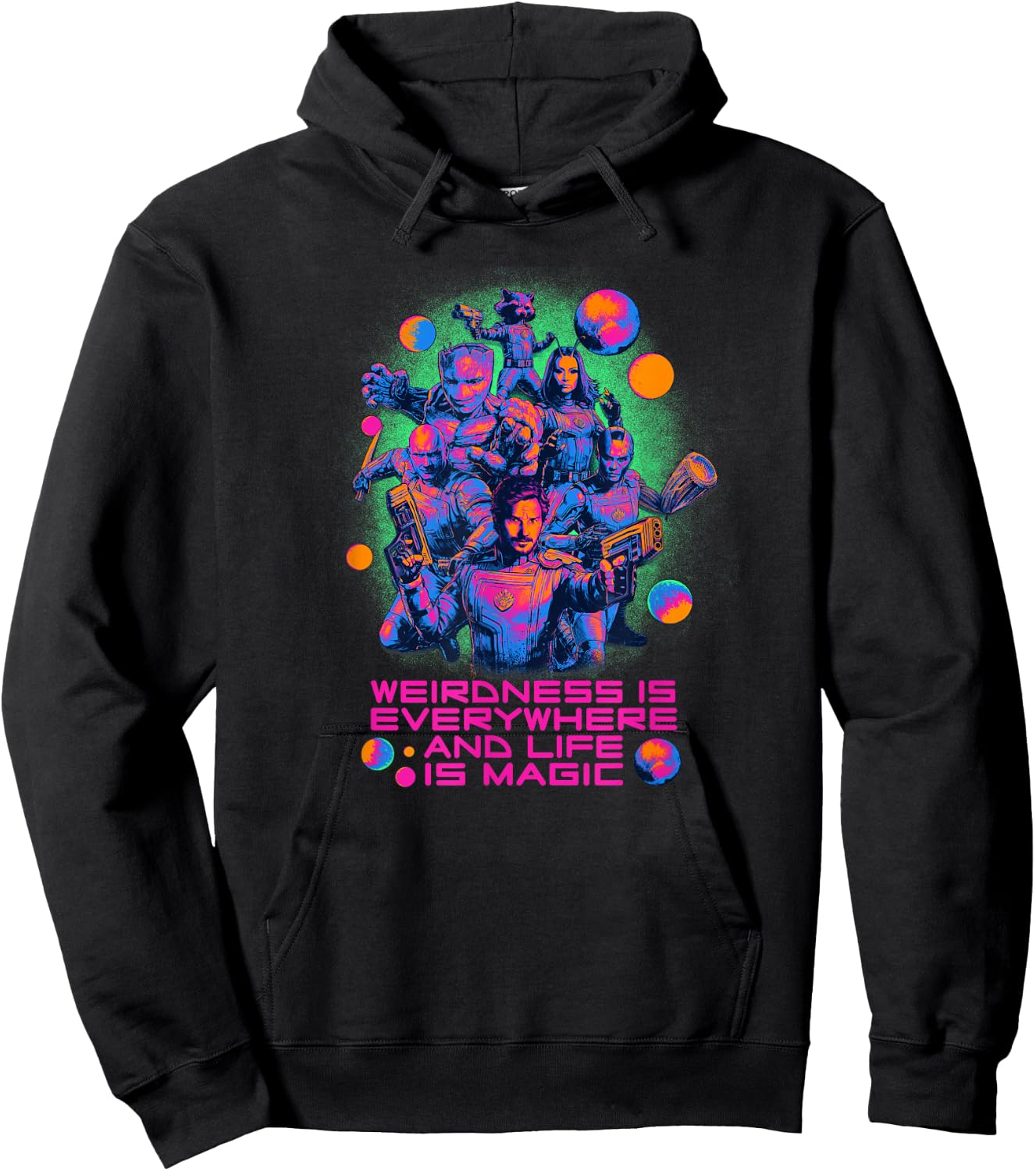 Marvel Guardians of the Galaxy Vol. 3 Life Is Magic Group Hoodie - Hoodie | Black