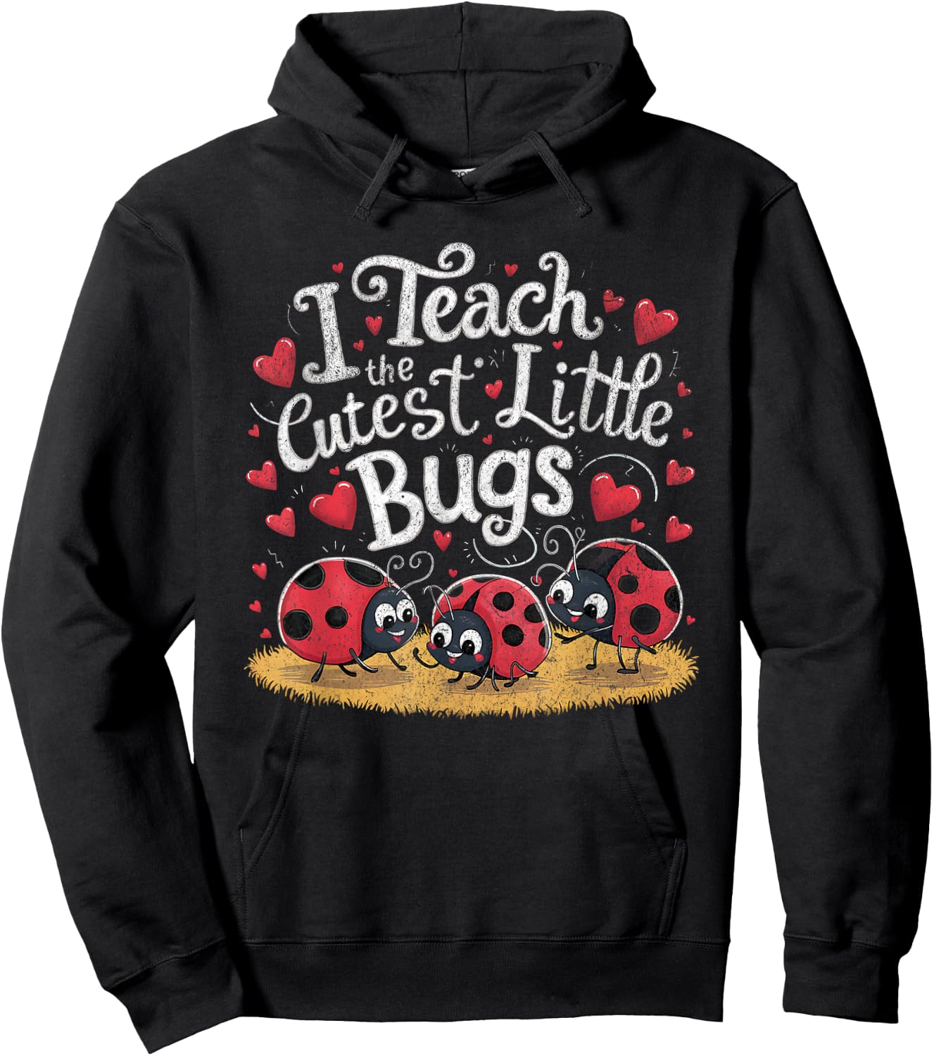 I Teach the Cutest Little Bugs Back to School School Teacher Hoodie - Hoodie | Black