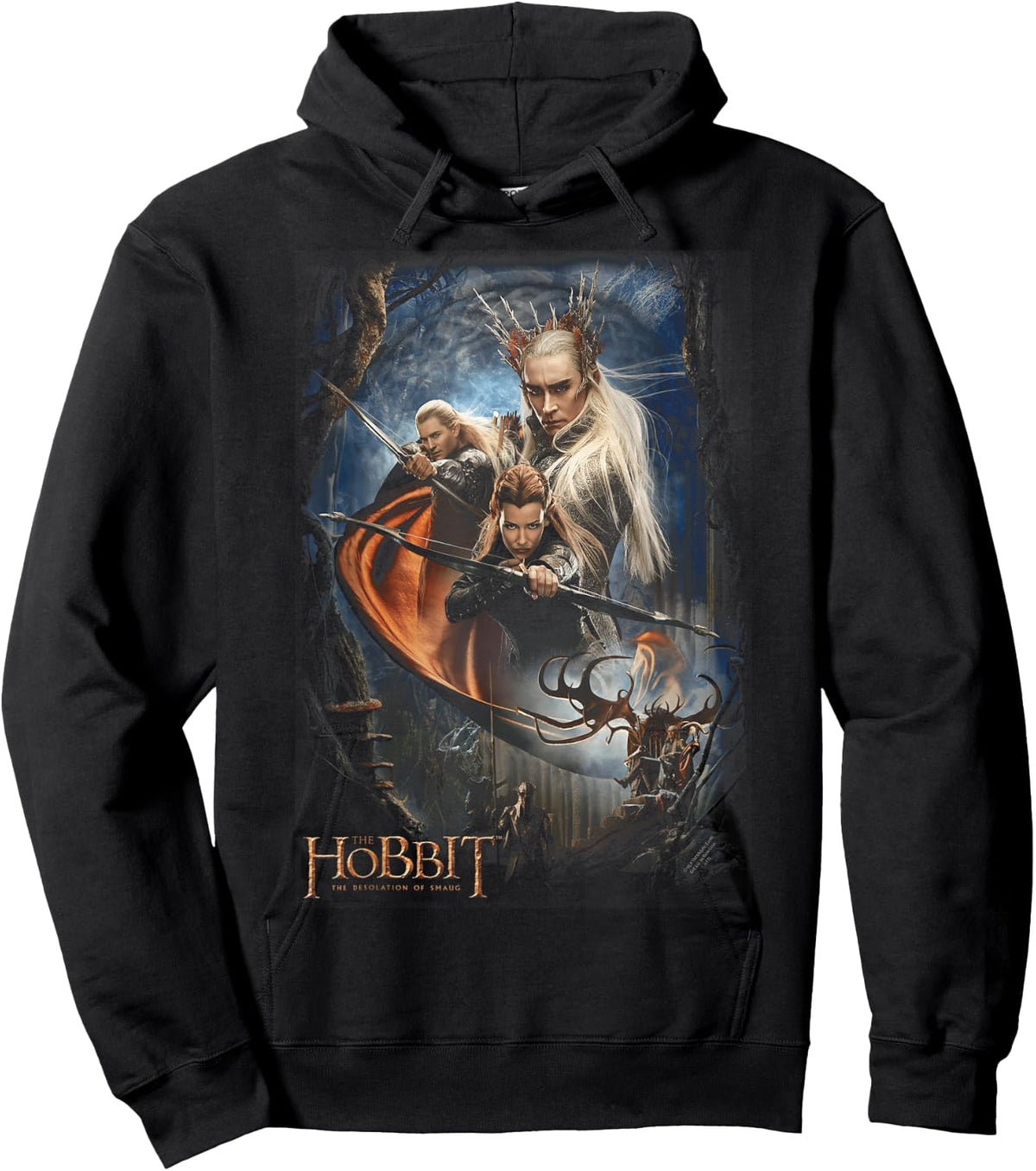 The Hobbit Thranduil's Realm Hoodie - Hoodie | Black
