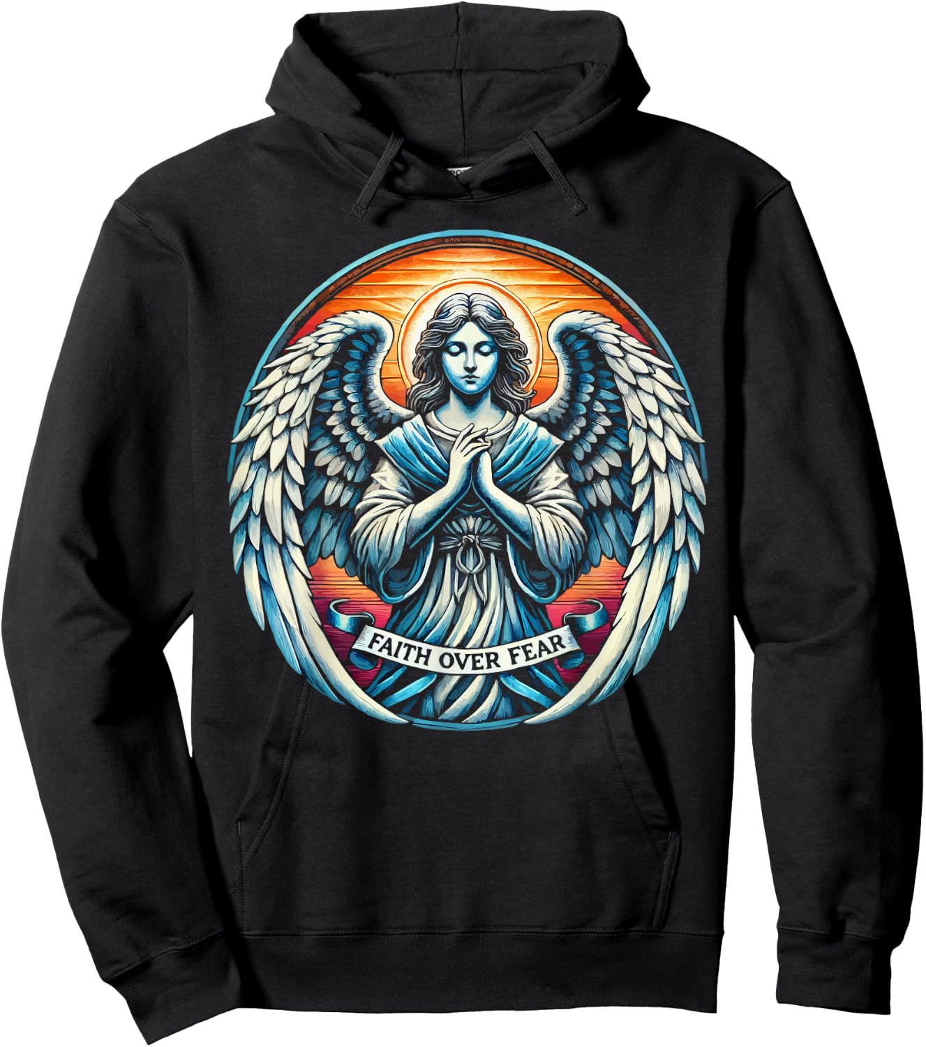Archangel Gabriel Catholic Christianity Guardian Angel Hoodie - Hoodie | Black