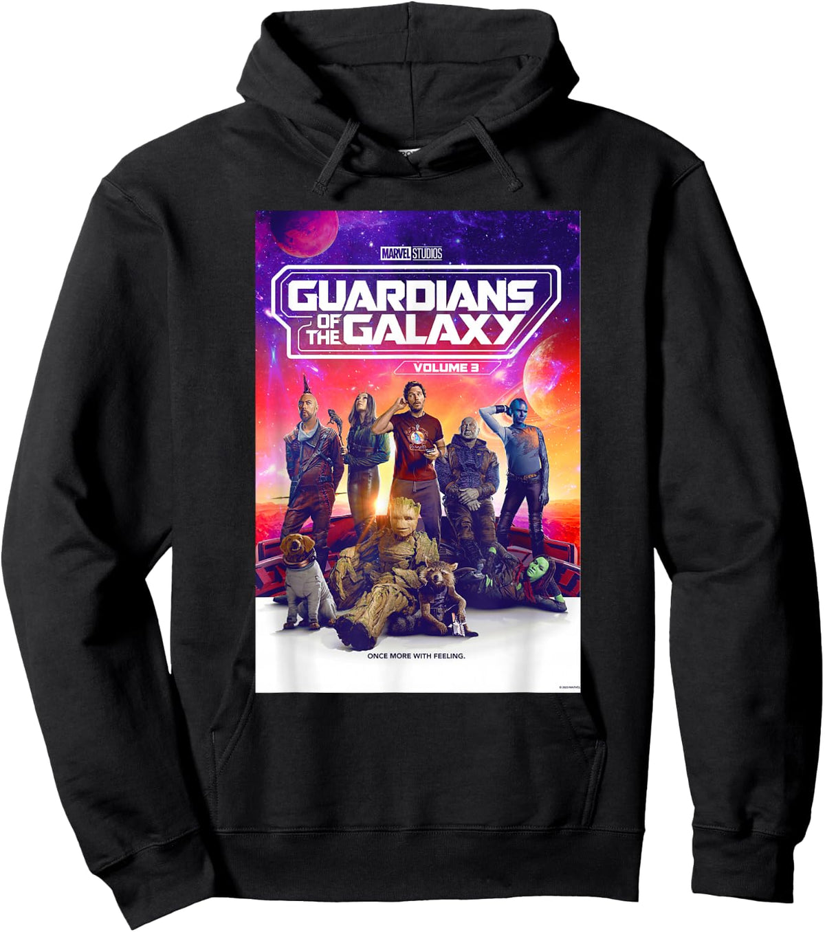 Marvel Guardians of The Galaxy Volume 3 Movie Poster Hoodie - Hoodie | Black