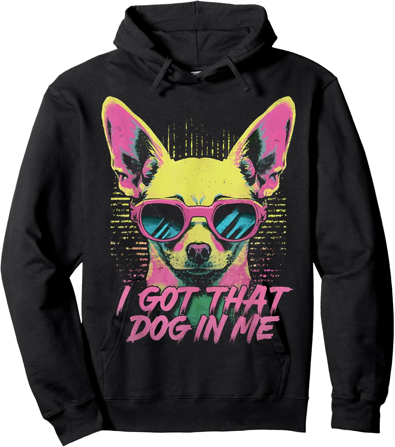 I got that DOG in me - Chihuahua - Retro Vintage Style Men Women Kids Hoodie - Hoodie | Black
