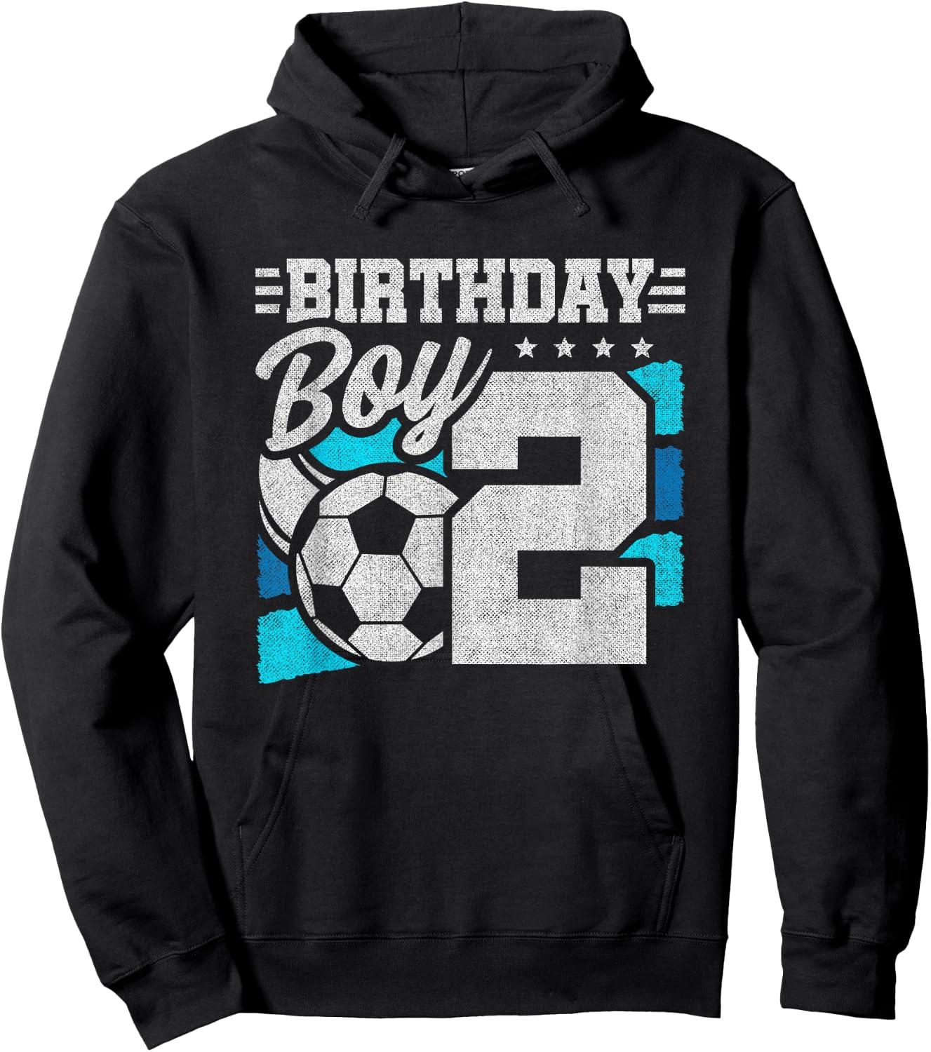 Soccer Birthday Party - 2 Year Old Boy - 2nd Birthday Hoodie - Hoodie | Black