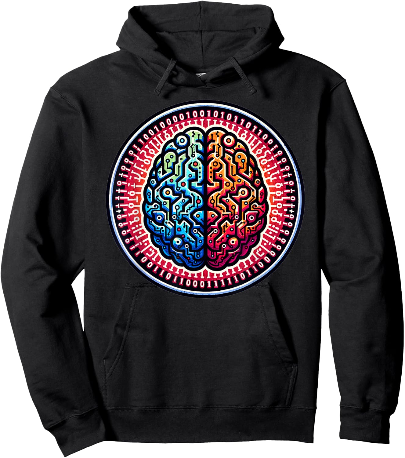 AI Engineer Software And Artificial Intelligence Brain Hoodie - Hoodie | Black