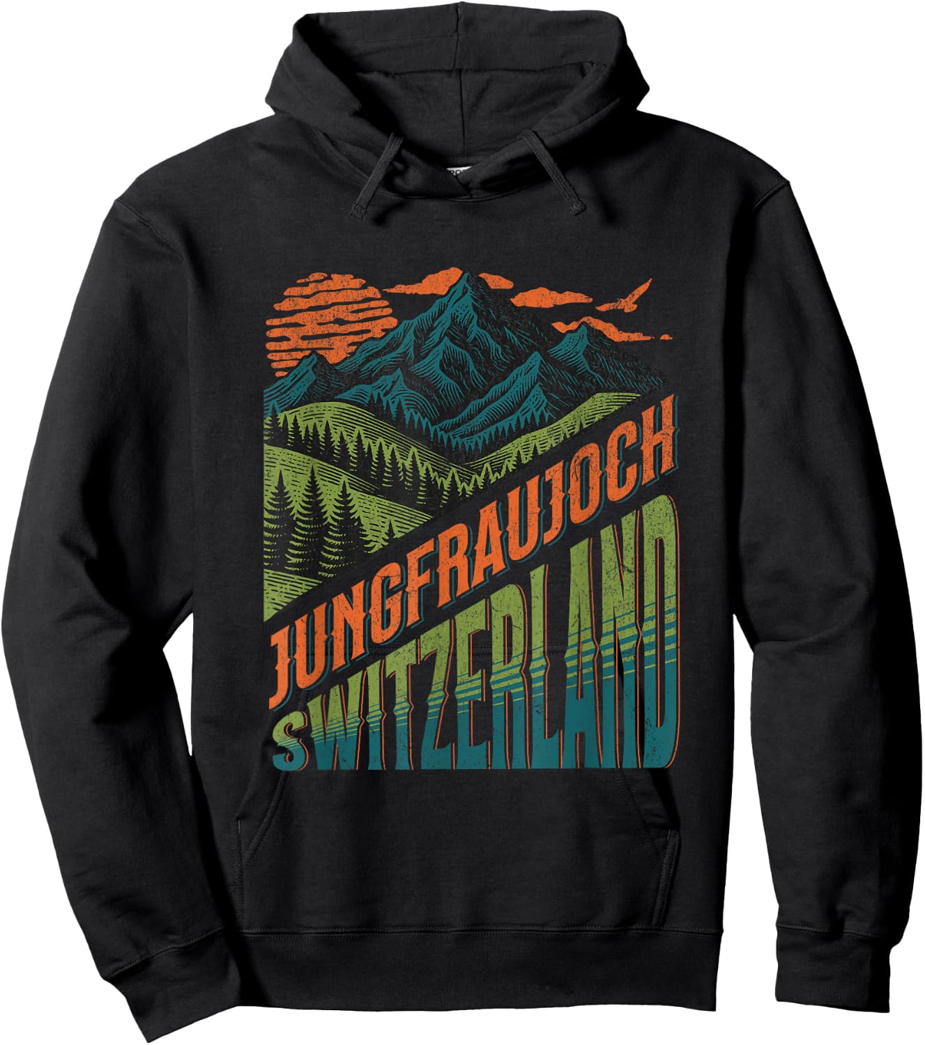 Switzerland Jungfraujoch Souvenir / Jungfraujoch Hoodie - Hoodie | Black