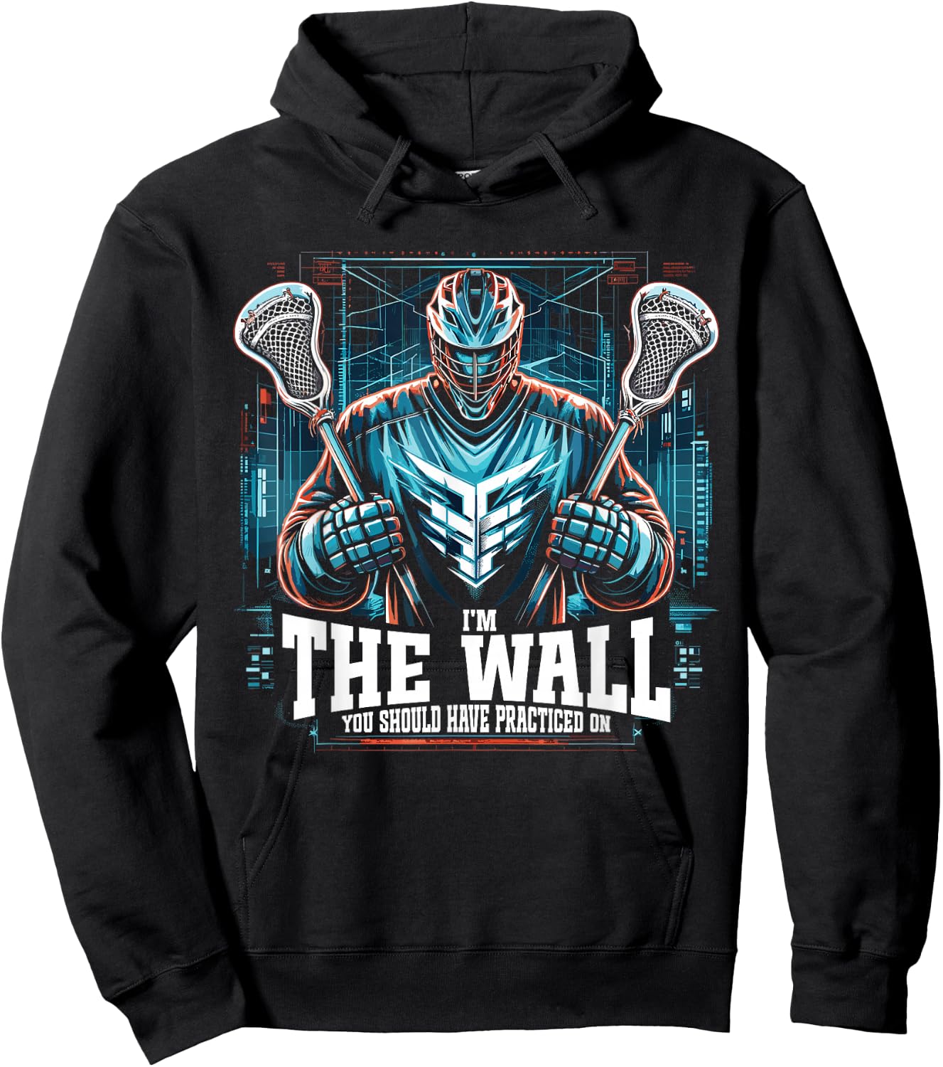 Funny Lacrosse Lacrosse Goalie Lax Goalie Goalkeeper Hoodie - Hoodie | Black