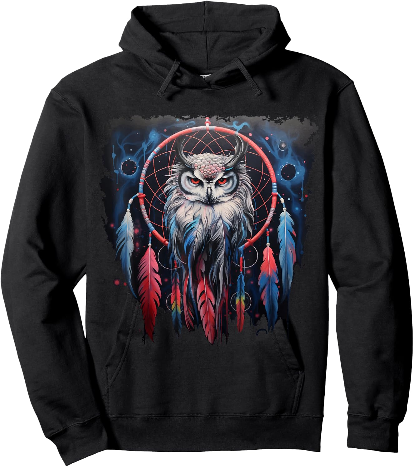 Owl Dream Catcher Spiritual Dream Catcher Owl Hoodie - Hoodie | Black
