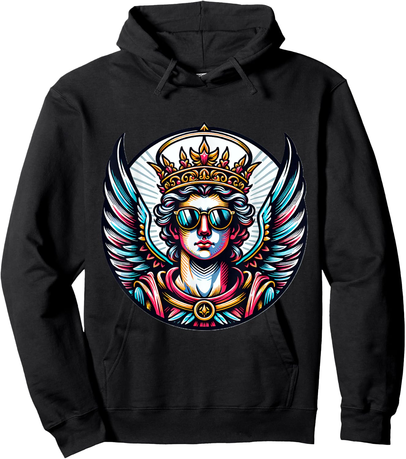 Gangsta Archangel Michael Costume Saint Michael Hoodie - Hoodie | Black