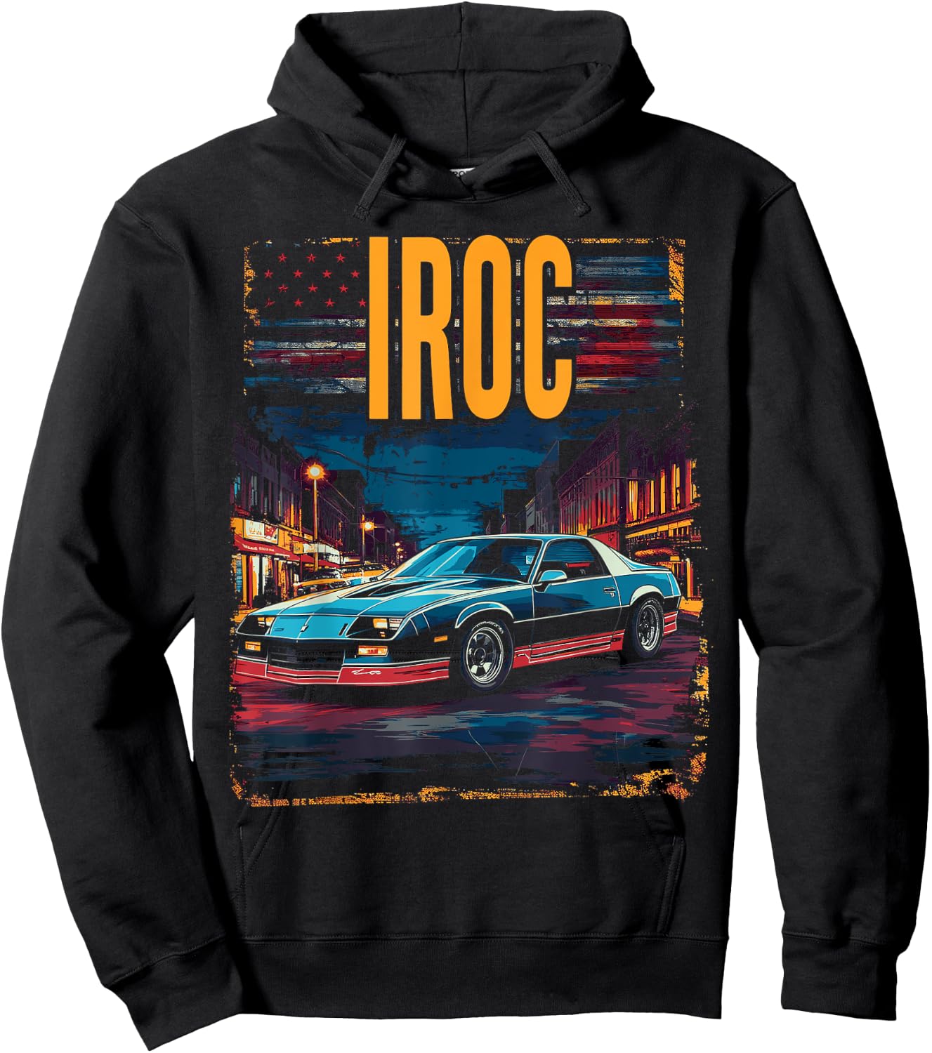 1980's IROC, IROC-Z Muscle Car American Muscle Retro Z28 Hoodie - Hoodie | Black
