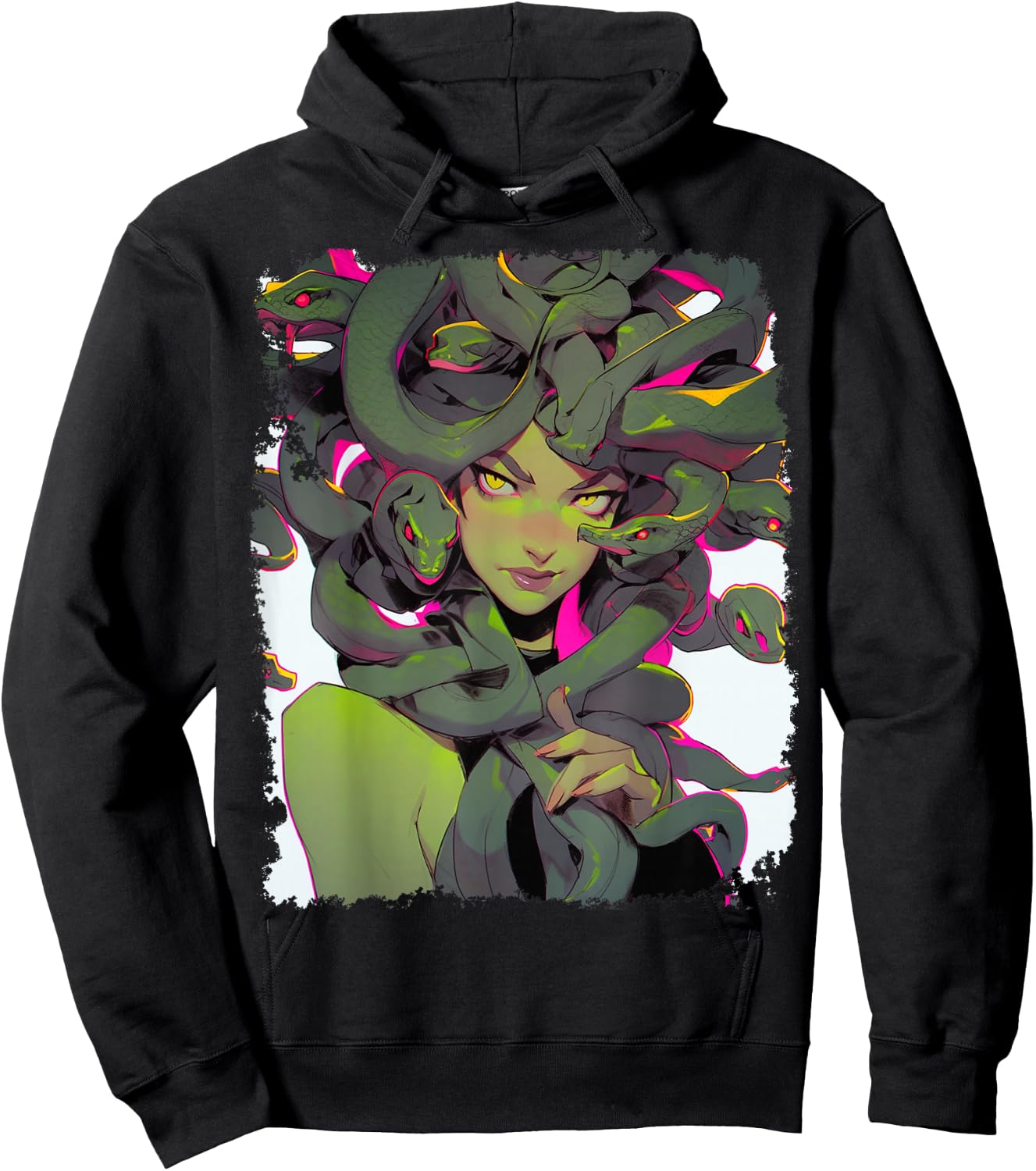 Cute Medusa Anime Hoodie - Hoodie | Black