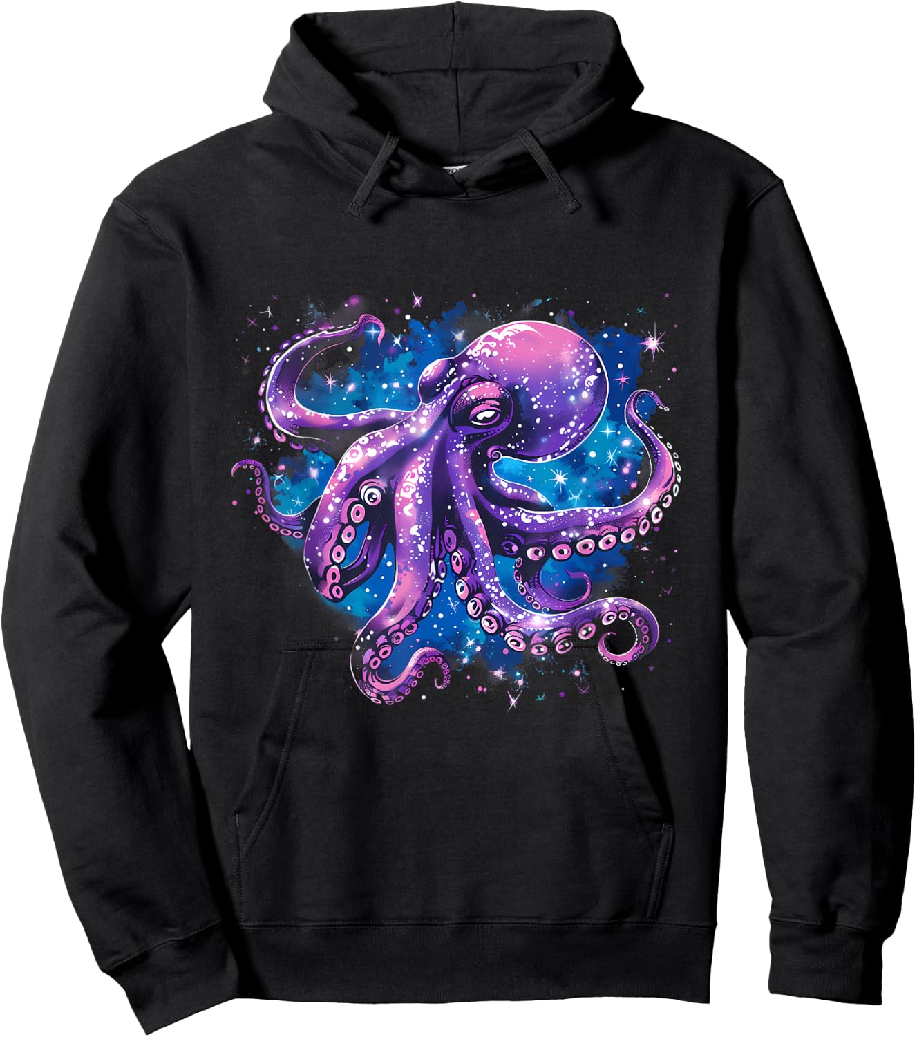 Octopus Motif Sea Ocean Octopus Ocean Sea Animal Lover Hoodie - Hoodie | Black