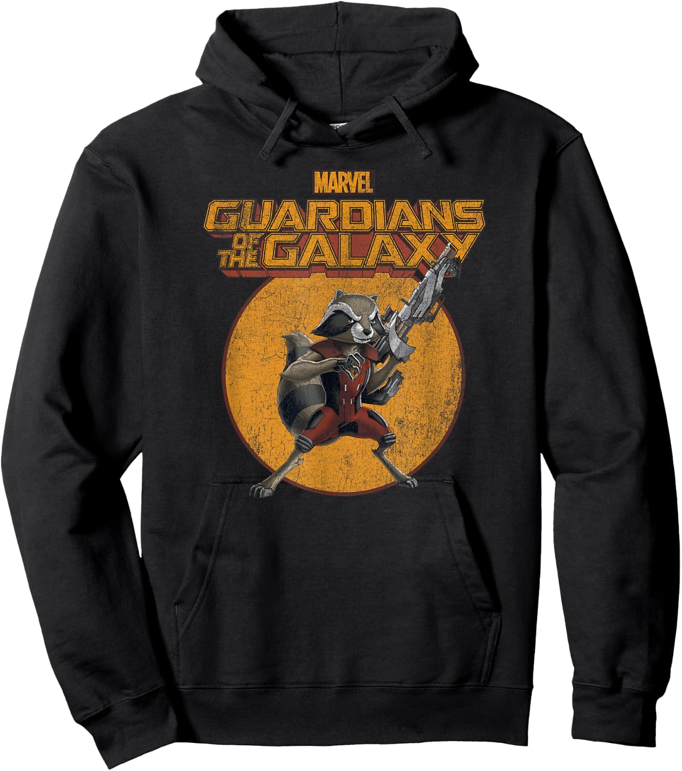 Marvel Guardians of The Galaxy Vintage Comic Rocket Small Hoodie - Hoodie | Black