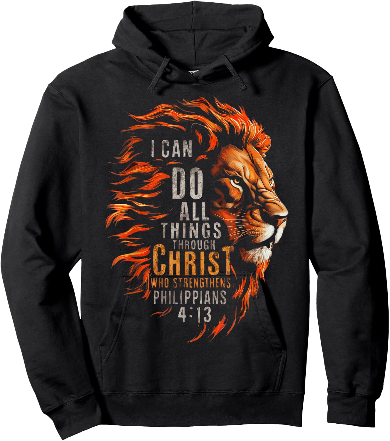 I Can Do All Things Through Christ Hoodie - Hoodie | Black