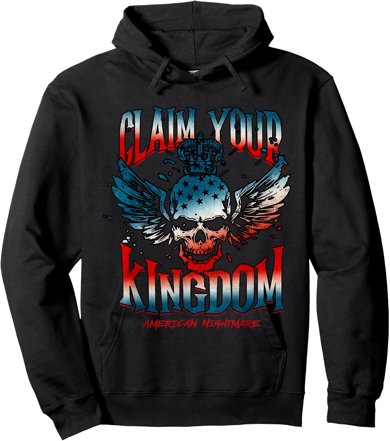 American Nightmares Love Wrestling Retro Claim Your Kingdoms , Small, Black Hoodie - Hoodie | Black