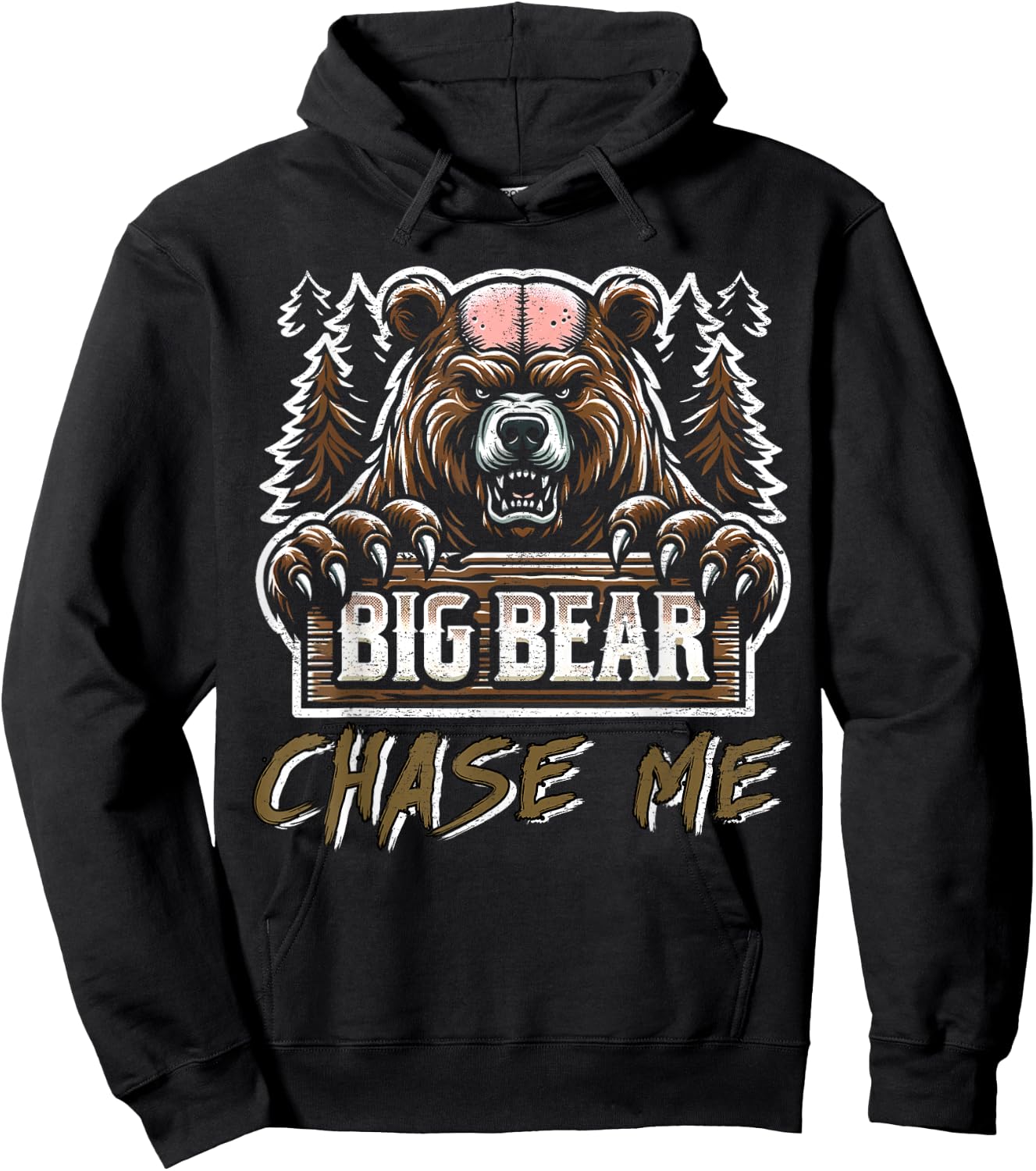 Great Outdoors Adventure Funny Movie Bear Mountain Hoodie - Hoodie | Black