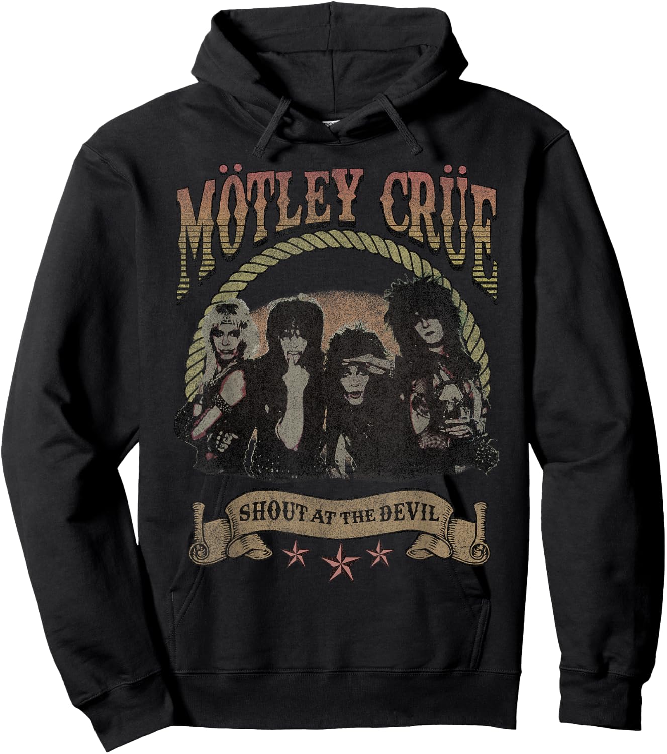 Mötley Crüe Western Brown Hoodie - Hoodie | Black