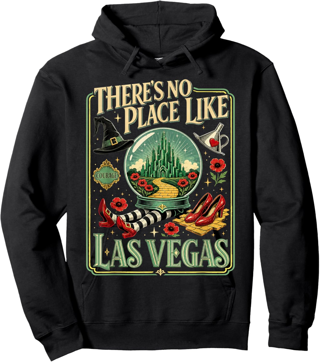 Las Vegas Traveling Trip There's No Place Likes Las Vegas Hoodie - Hoodie | Black