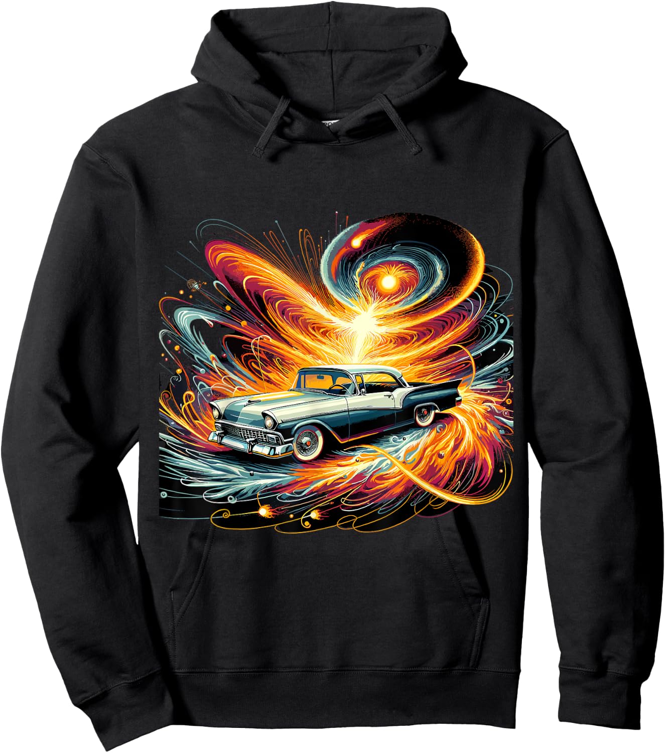 Supernova Speed Classic Car Cosmic Hoodie - Hoodie | Black