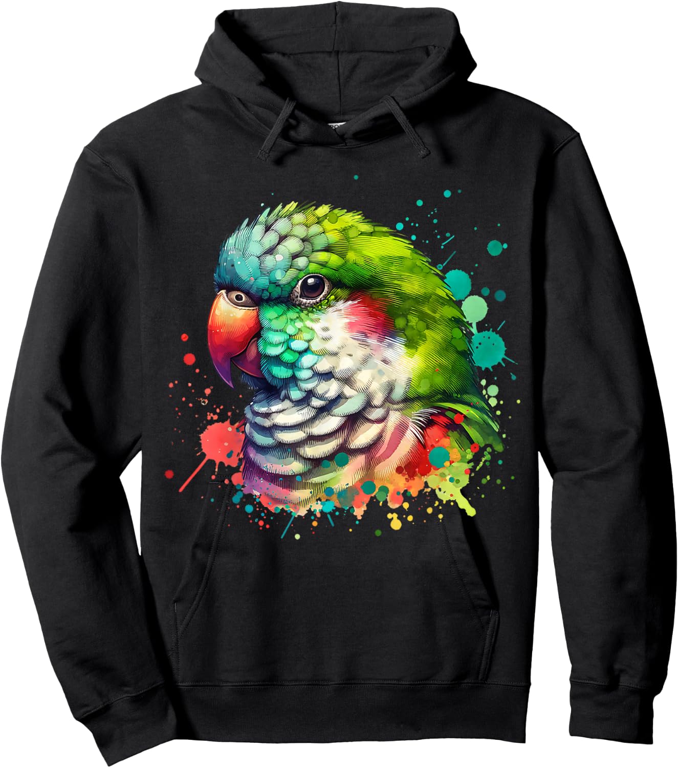 Quaker Parrot Hoodie - Hoodie | Black