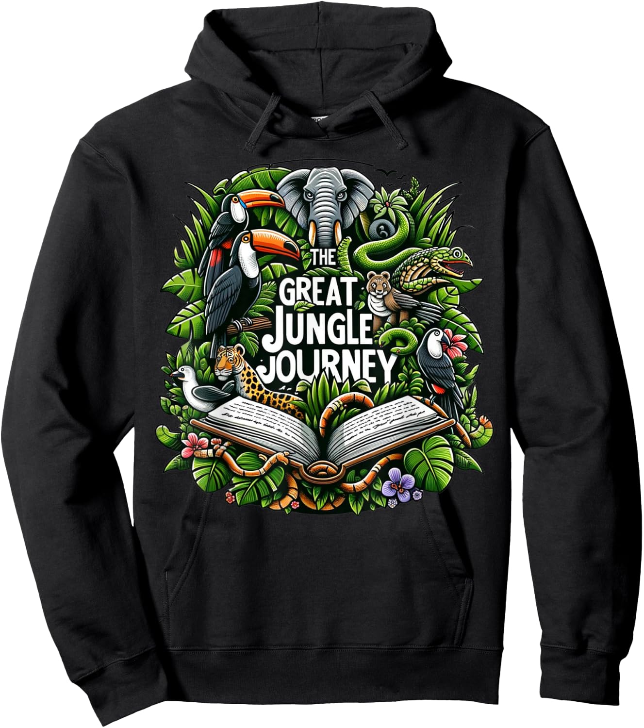 Jungle Journey VBS 2024 Vacation Bible School Summer Camp Hoodie - Hoodie | Black