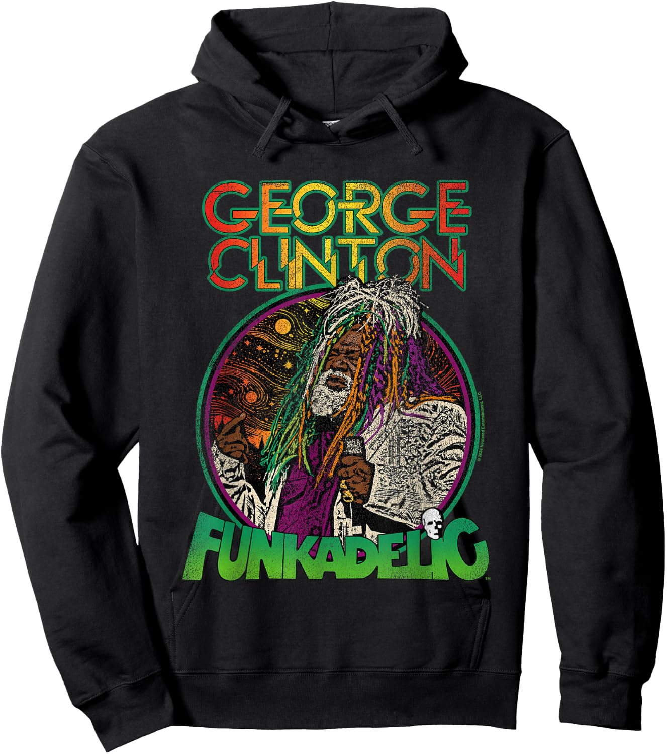 Popfunk George Clinton Live Hair , Small Hoodie - Hoodie | Black