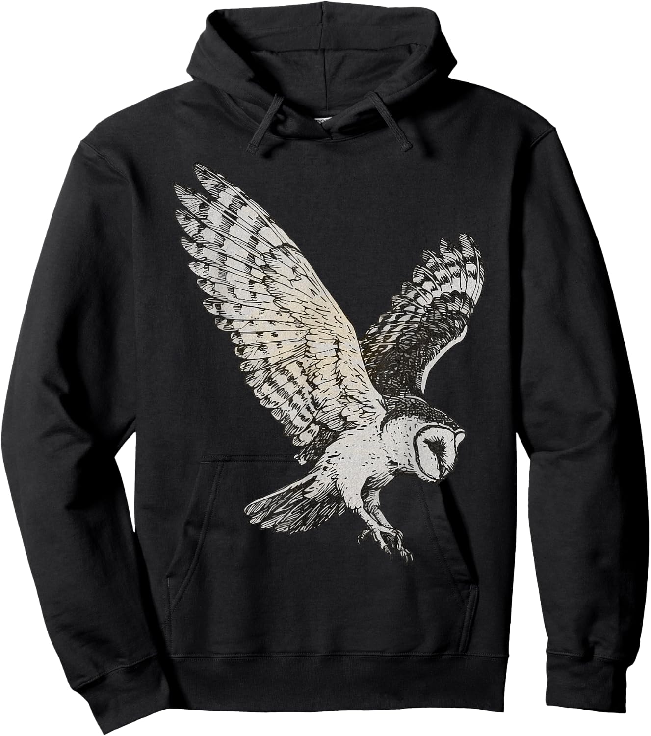 Vintage Aesthetic Nocturnal Birds Of Prey Night Flying Owl Hoodie - Hoodie | Black