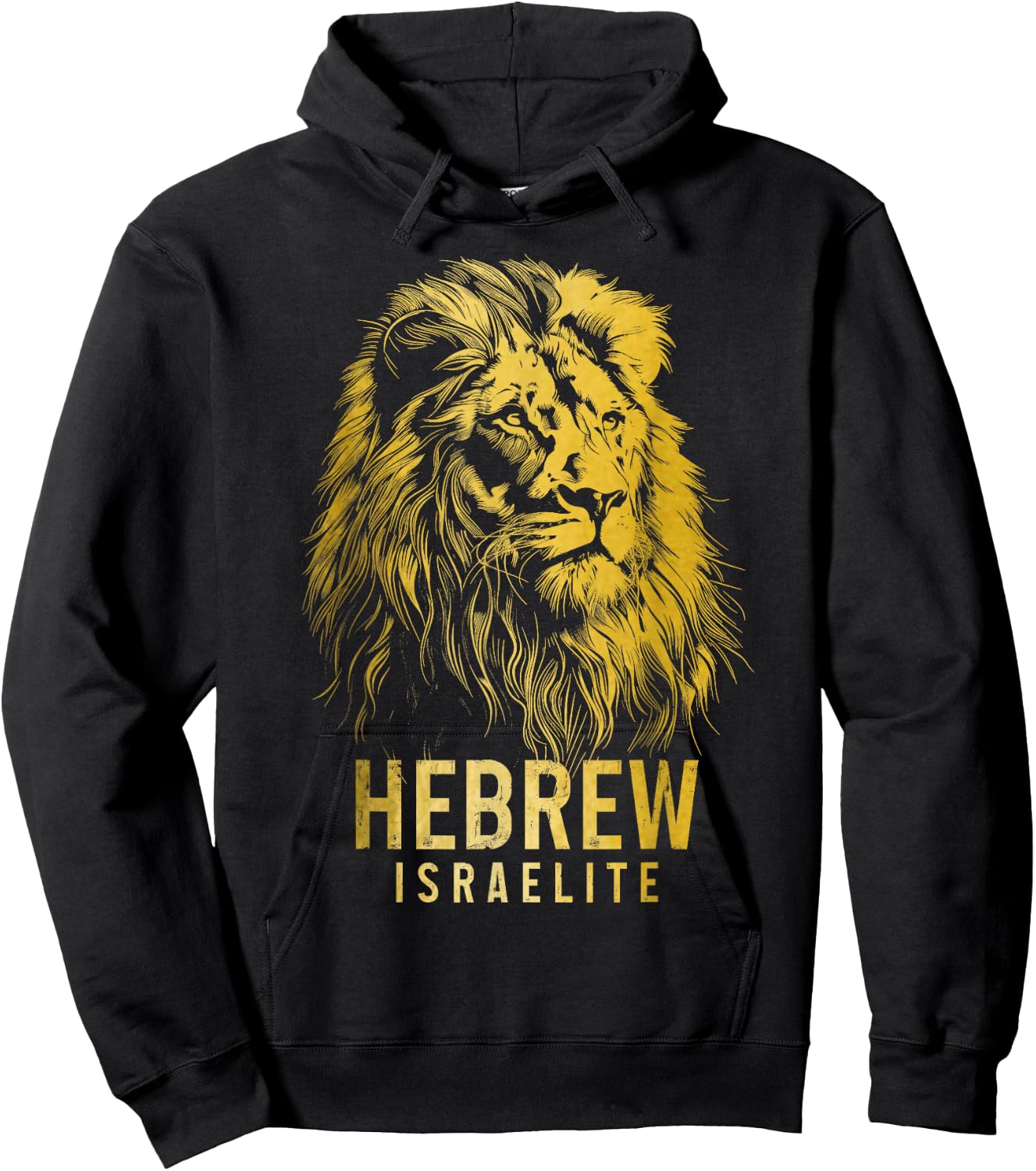 Hebrew Israelite Lion Of Judah Tribe YHWH Jew Jewish Yah Hoodie - Hoodie | Black