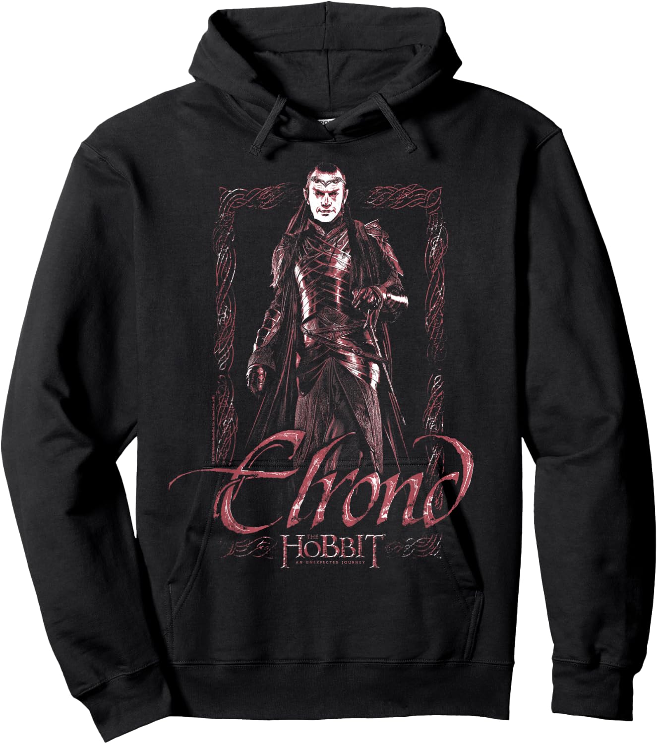 The Hobbit Elrond Stare Hoodie - Hoodie | Black