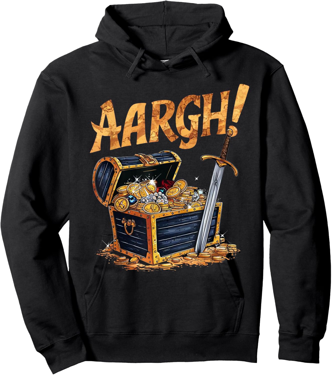 Pirate Treasure 'Aargh!' for Talk Like a Pirate Day Hoodie - Hoodie | Black
