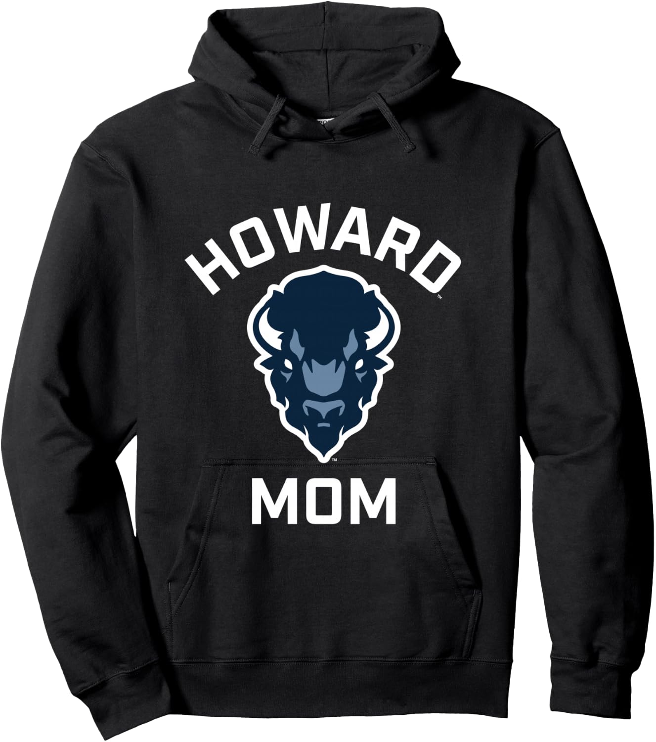 Howard University Bison Arched Mom Hoodie - Hoodie | Black