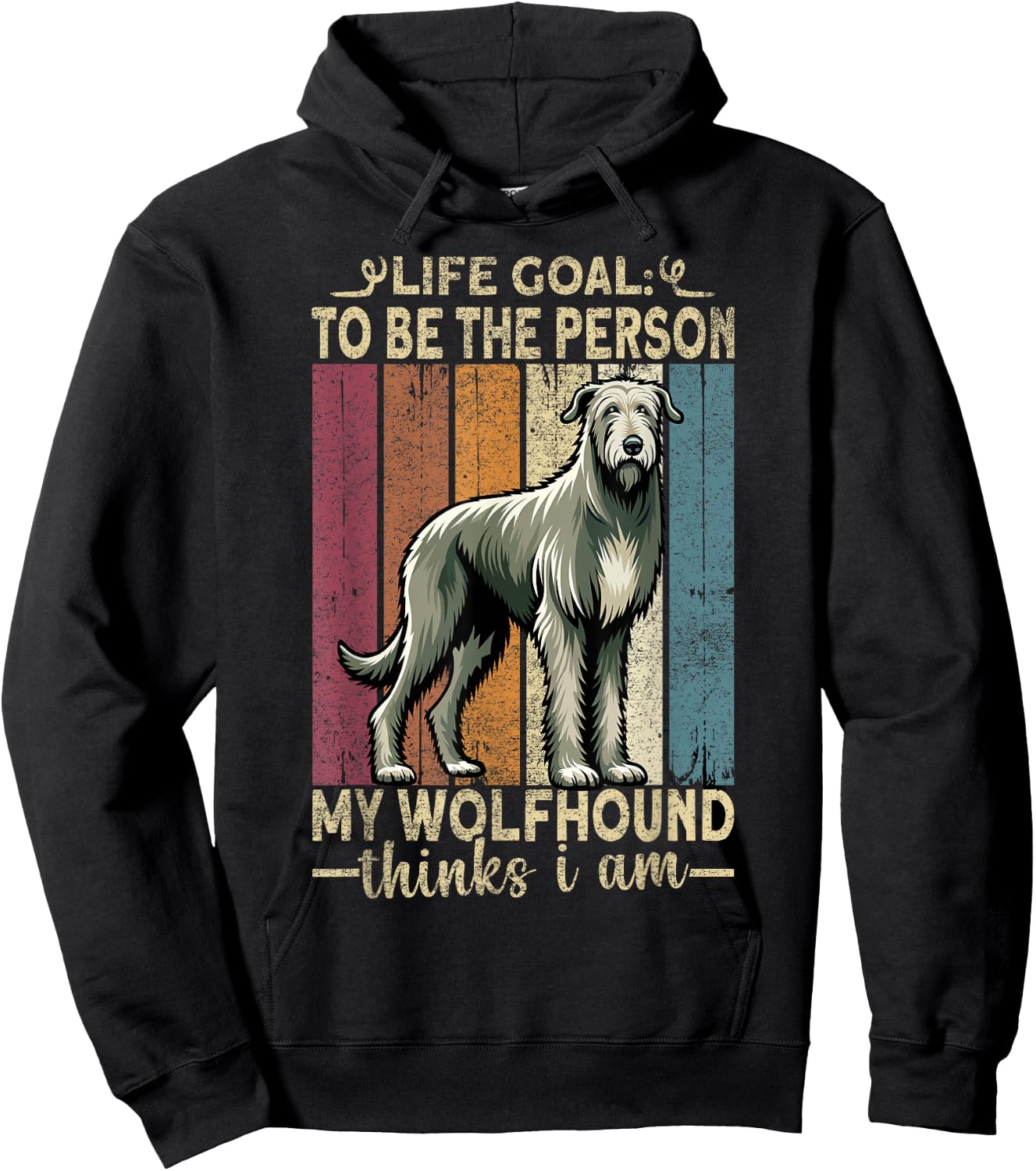 Irish Dog Adoption Pet Accessories Irish Wolfhound Hoodie - Hoodie | Black